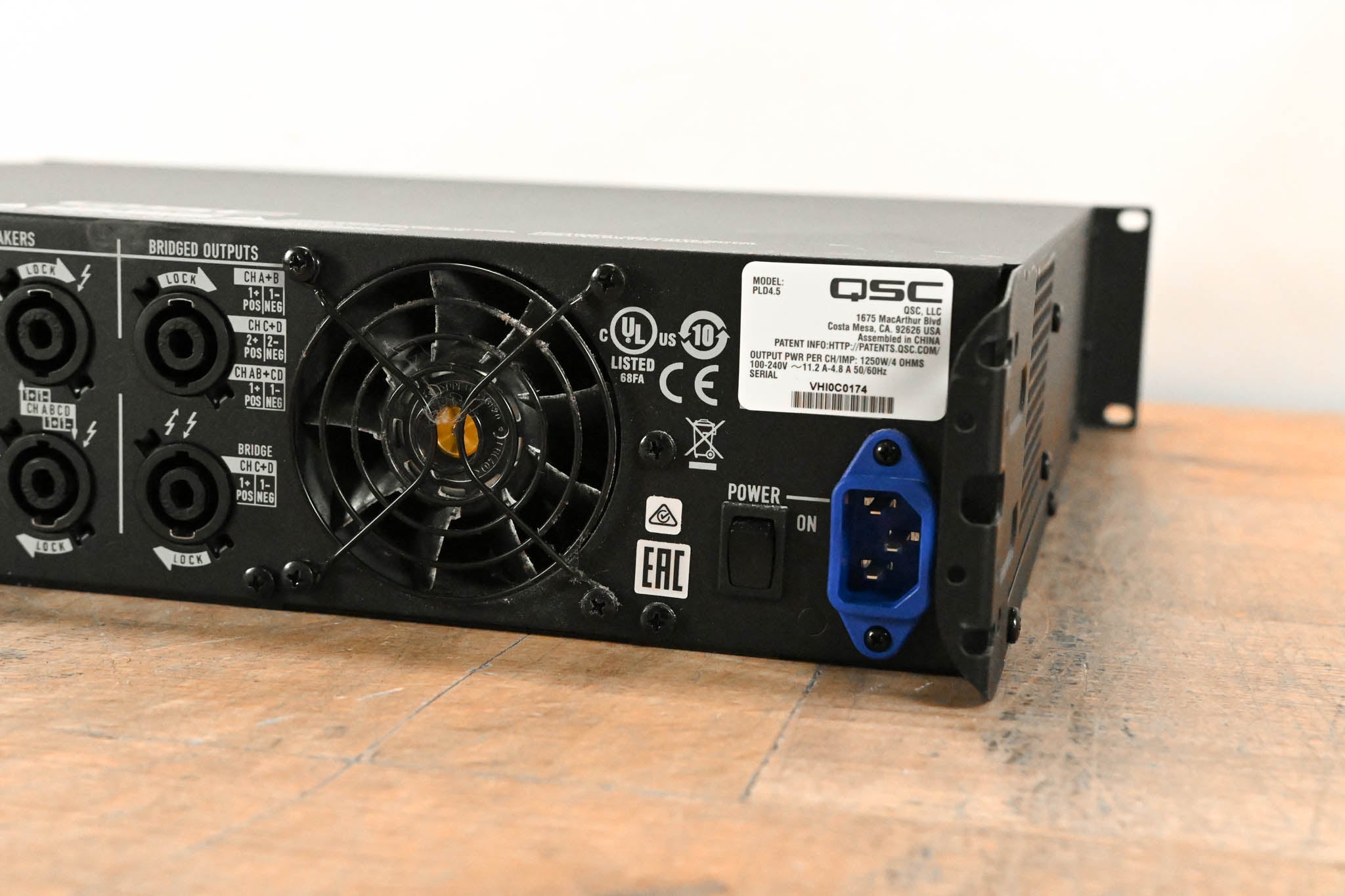 QSC PLD4.5 Four-Channel Power Amplifier with DSP