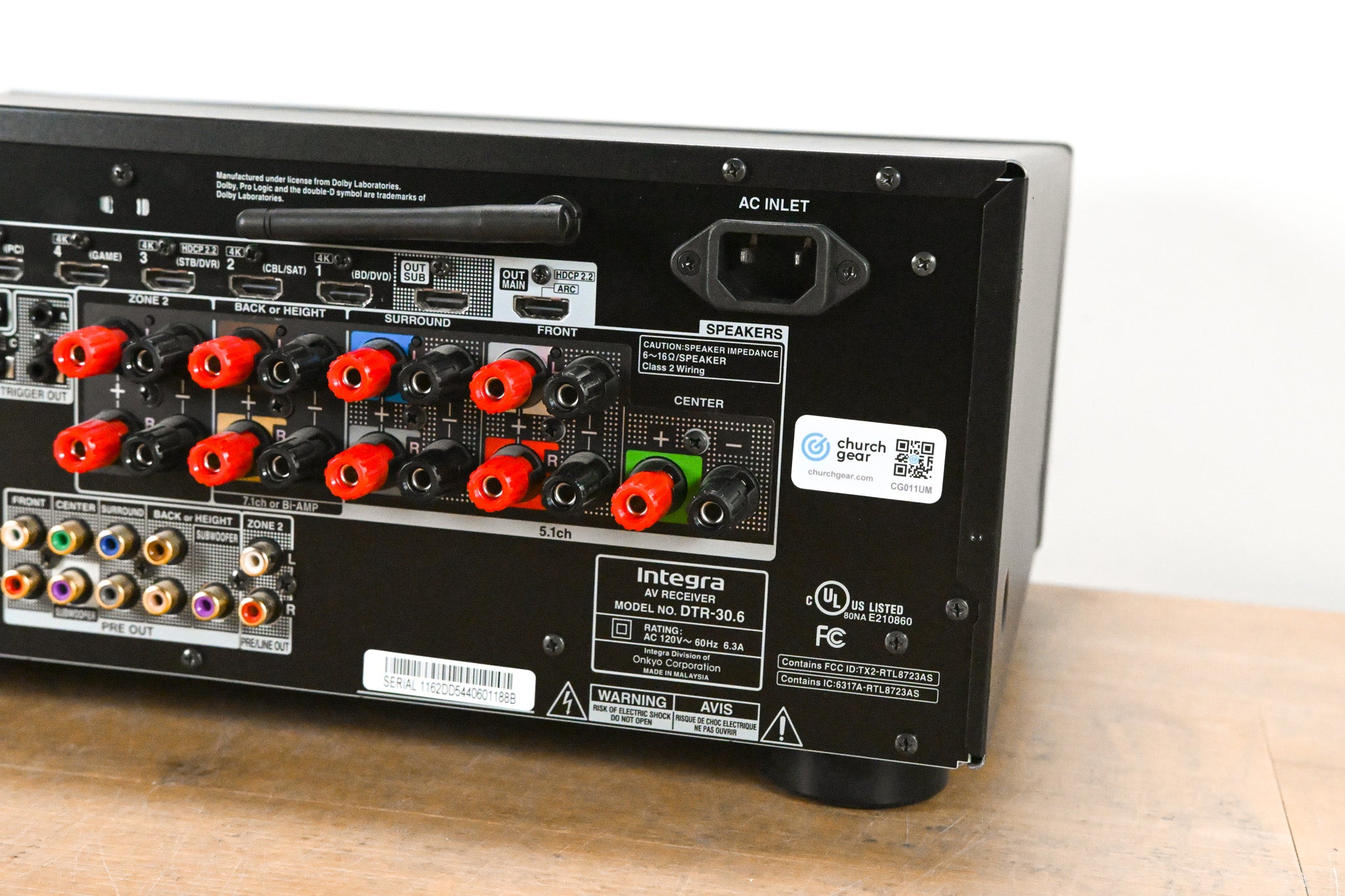 Integra DTR-30.6 7.2-Channel Network A/V Receiver