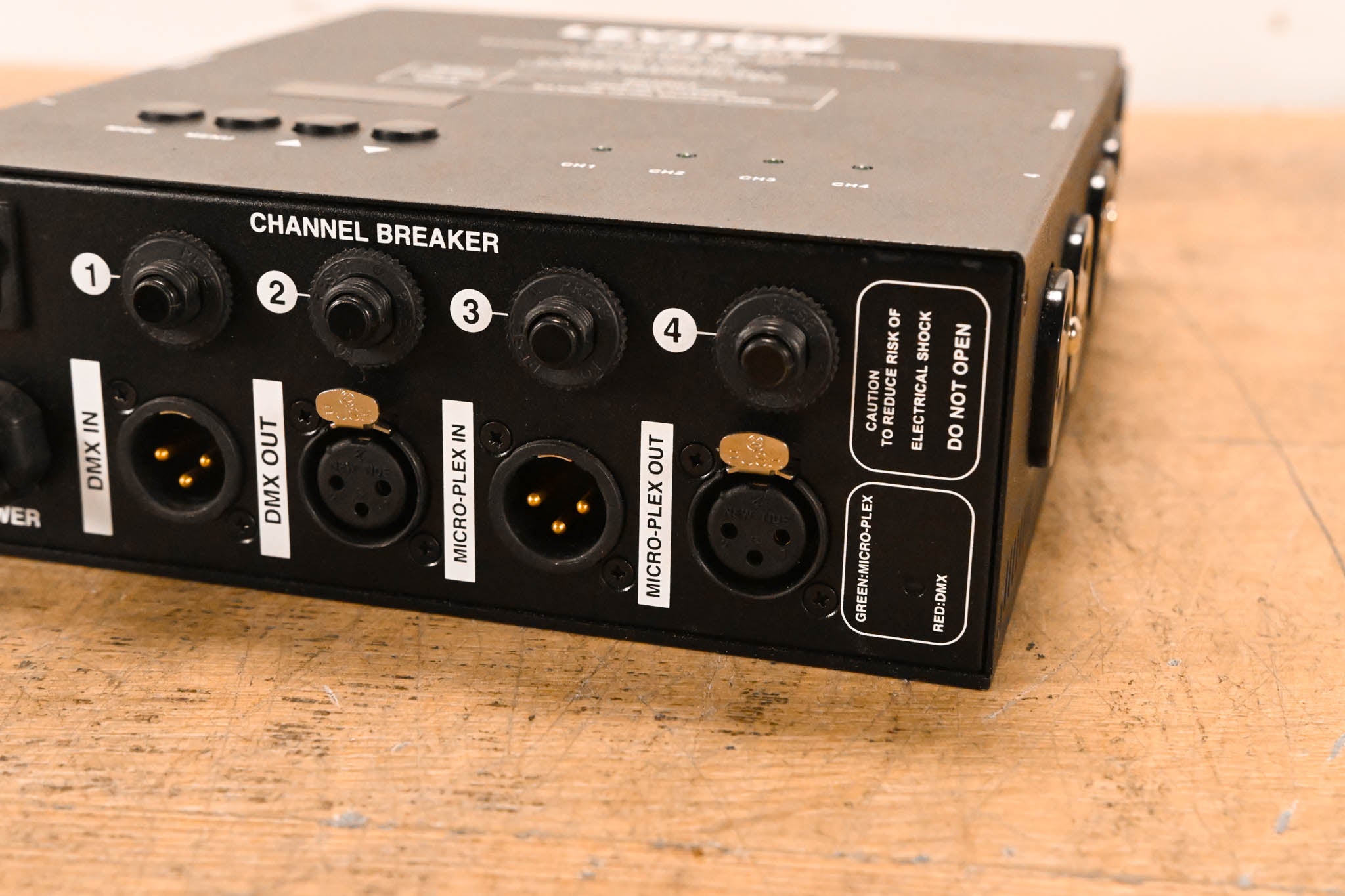 Leviton D4DMX-MD3 4-Channel Programmable Dimmer Pack