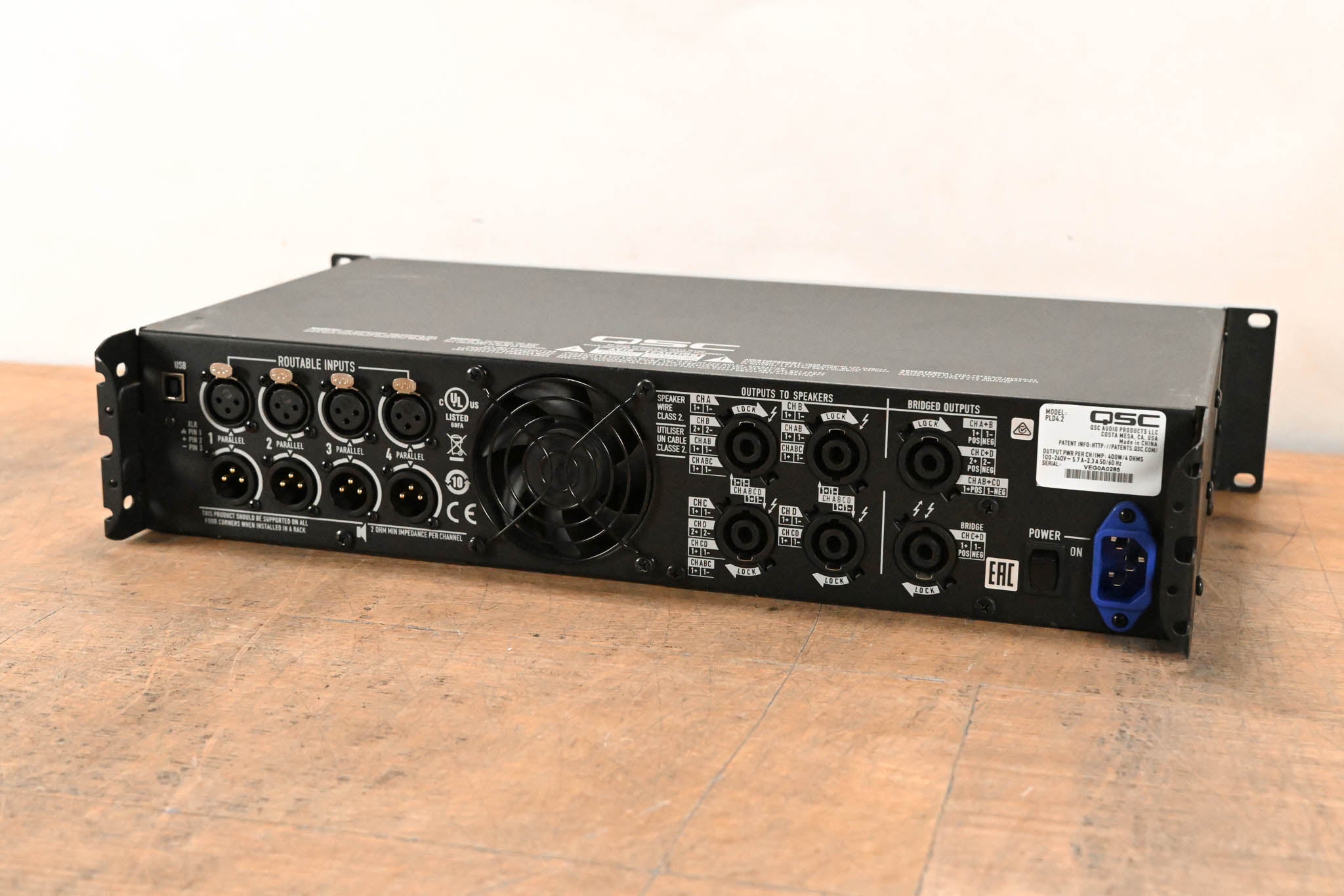 QSC PLD4.2 Four-Channel Power Amplifier with DSP
