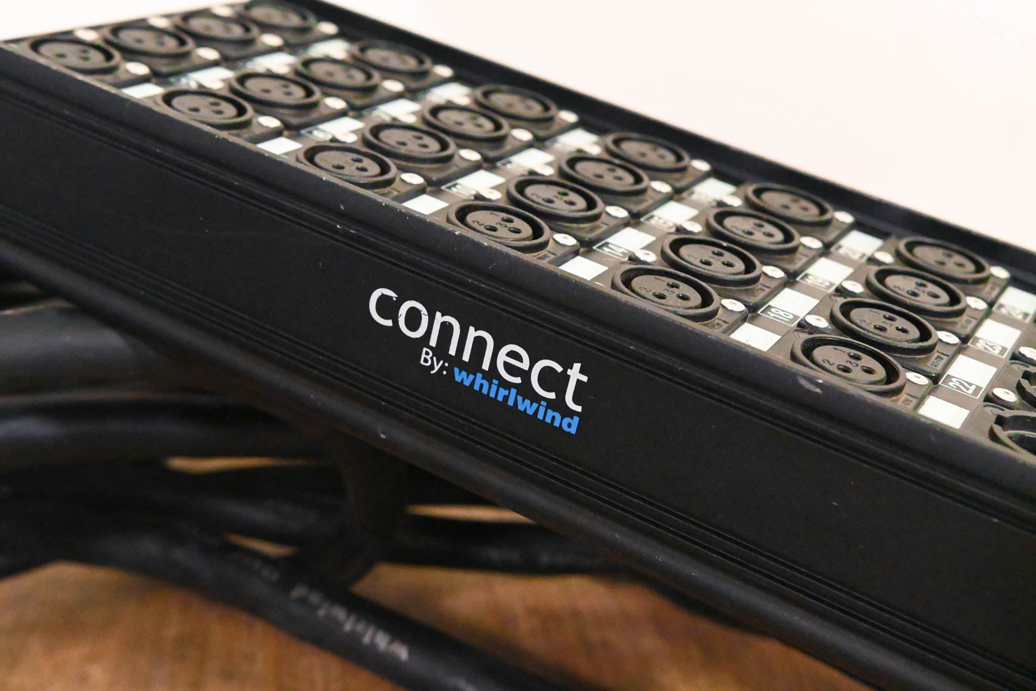 Whirlwind Connect 24x4 XLR Stage Box to Fanout Snake - 100ft