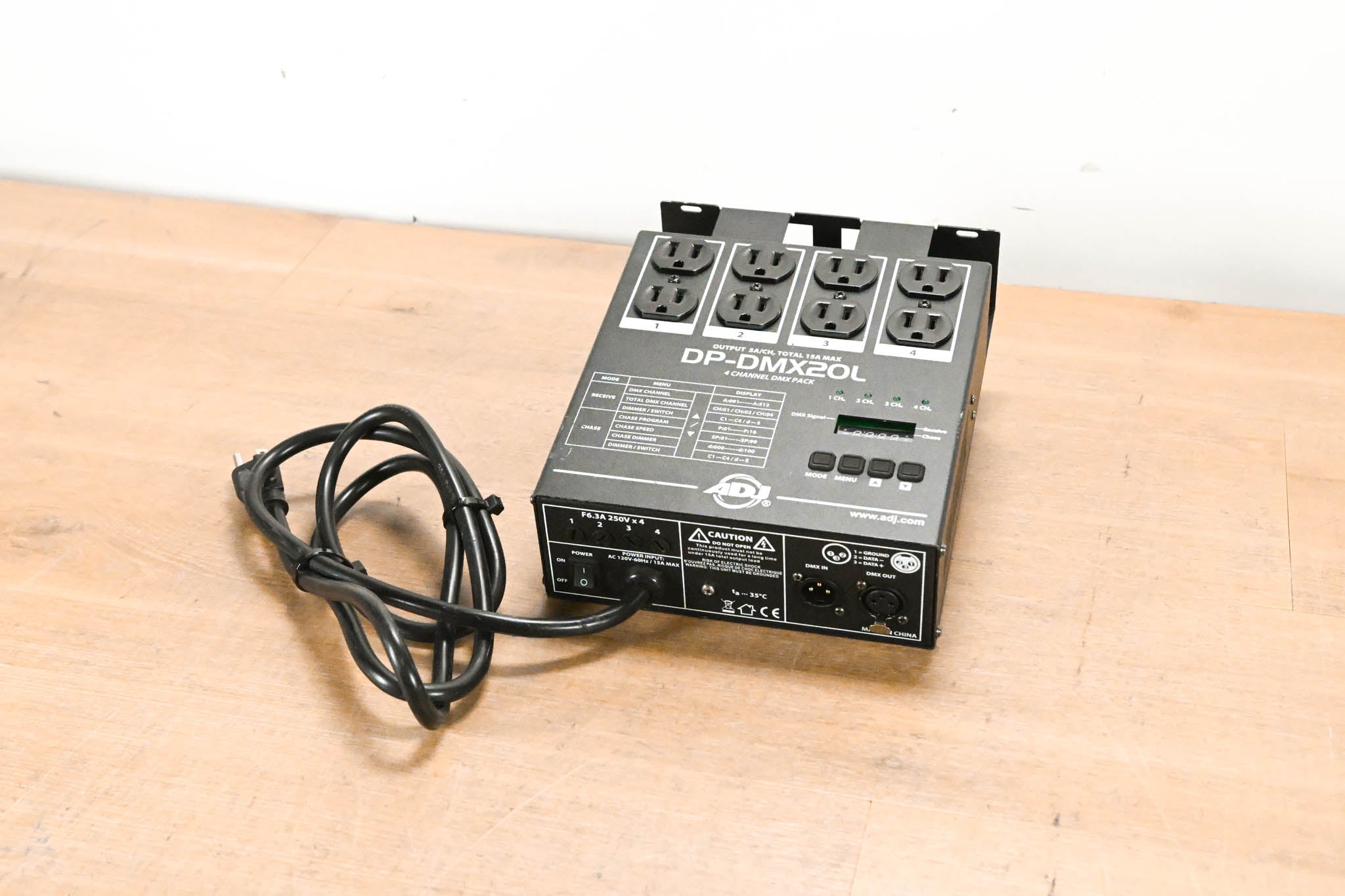 American DJ DP-DMX20L Four-Channel DMX Dimmer Pack