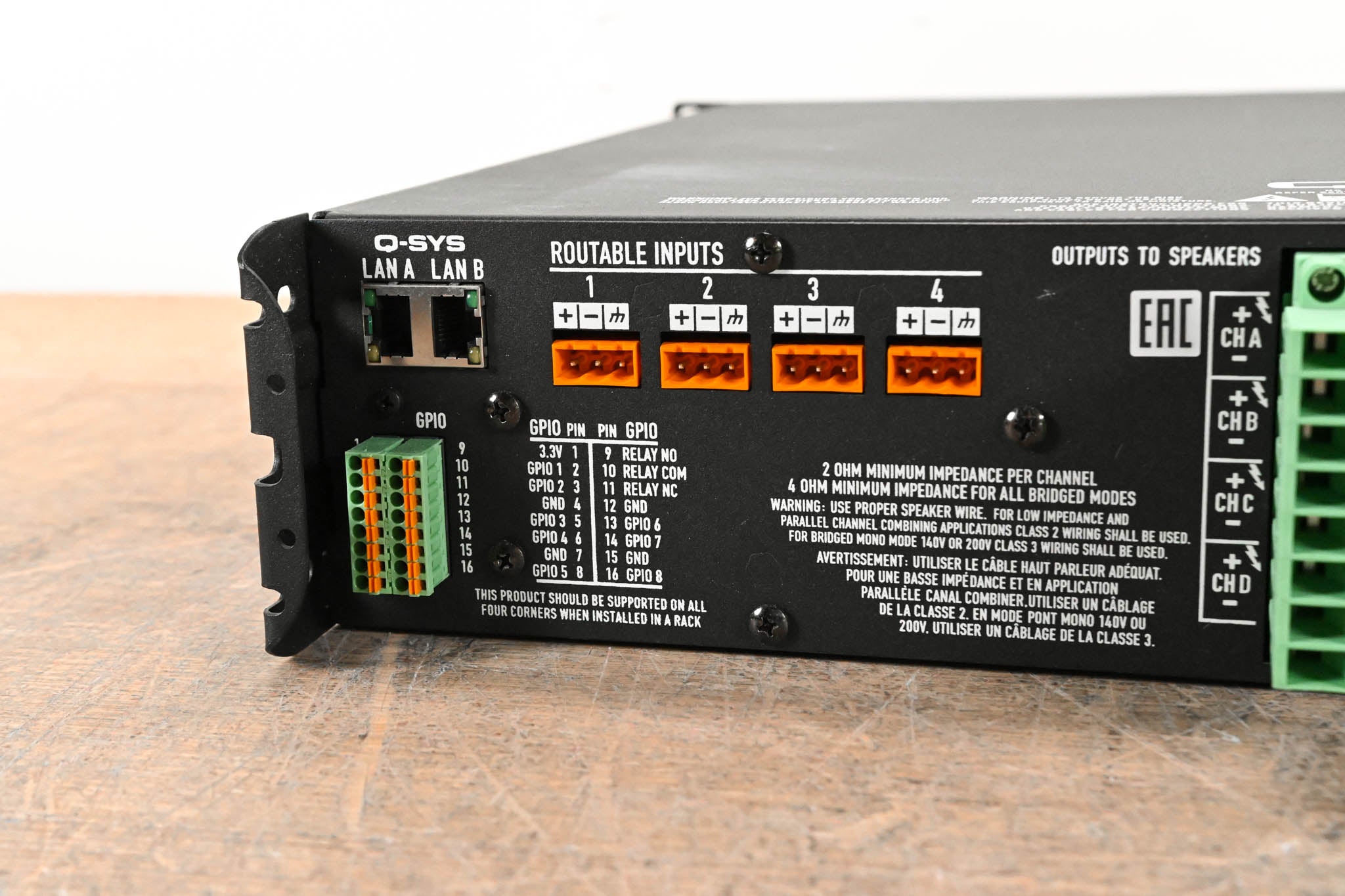 QSC CXD4.5 4-Channel Installation Power Amplifier with DSP