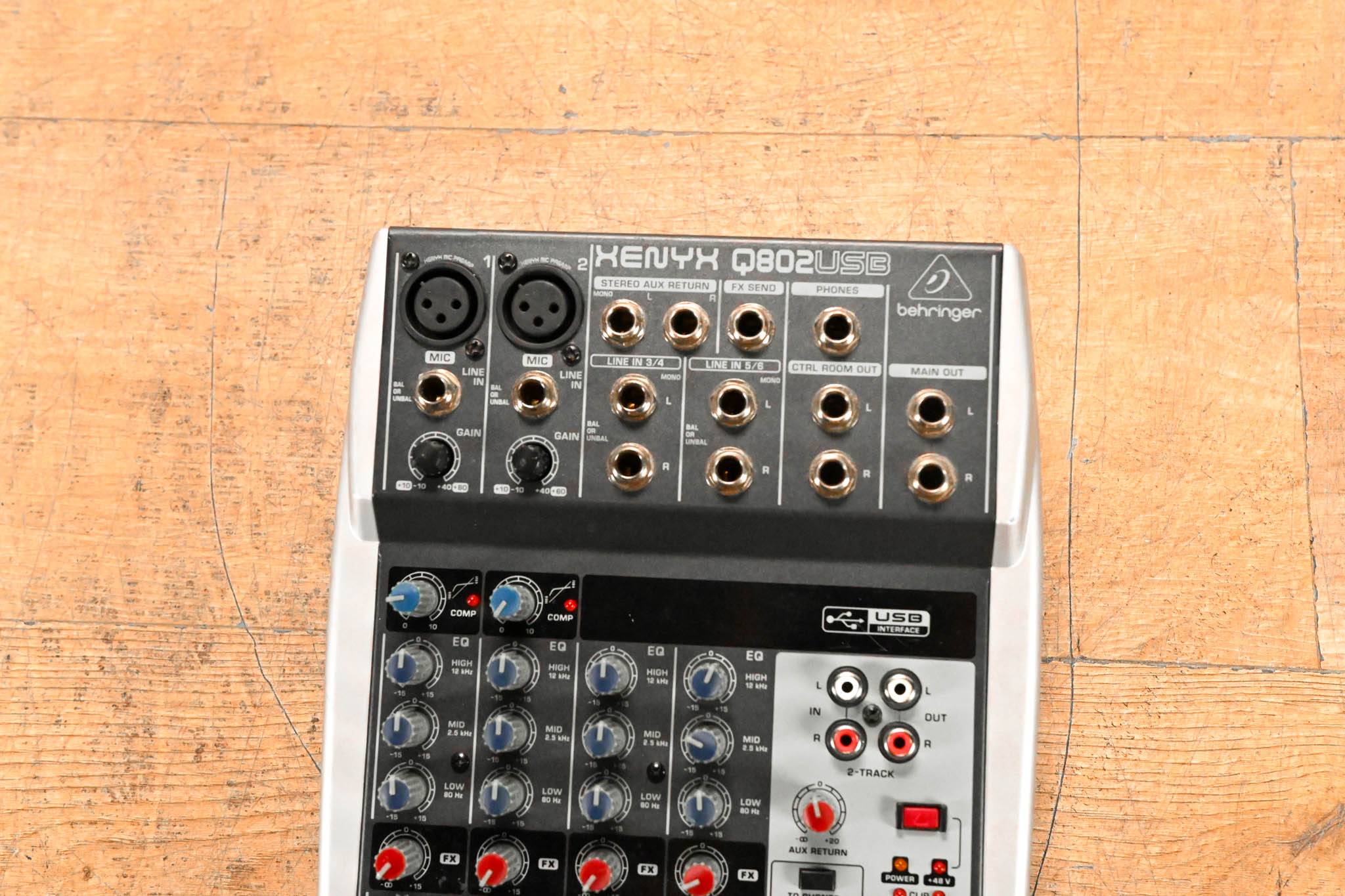 【電源確認】Behringer XENYX Q802USB ミキサー Behringer Xenyx Q802USB (NO POWER SUPPLY) CG01RQN
