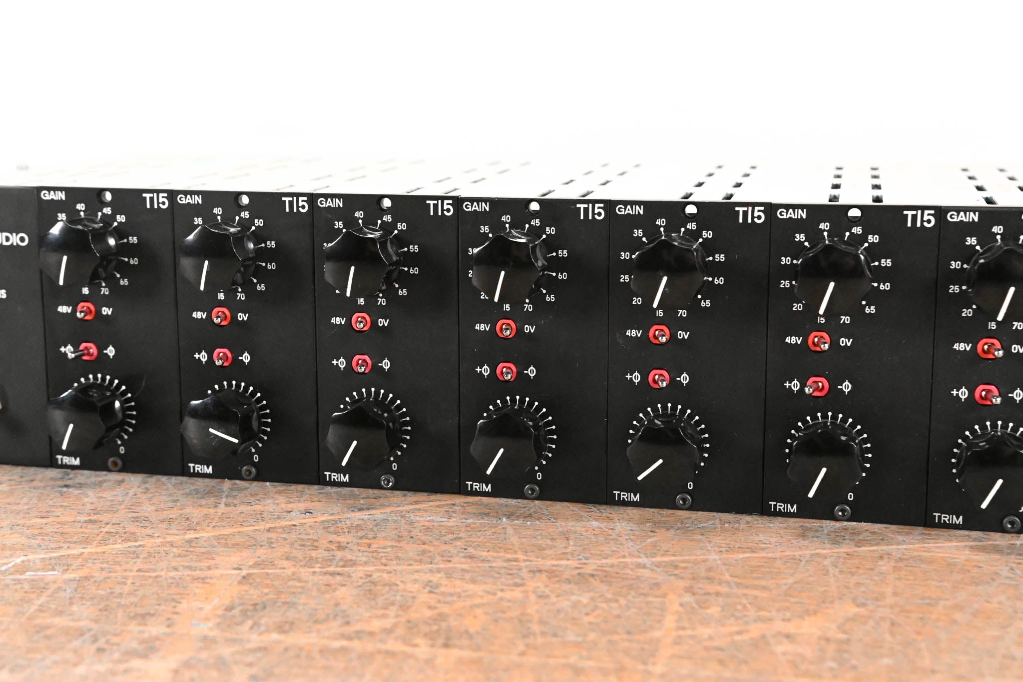 Seventh Circle Audio CH02 Chassis with eight T15 Preamplifier Modules