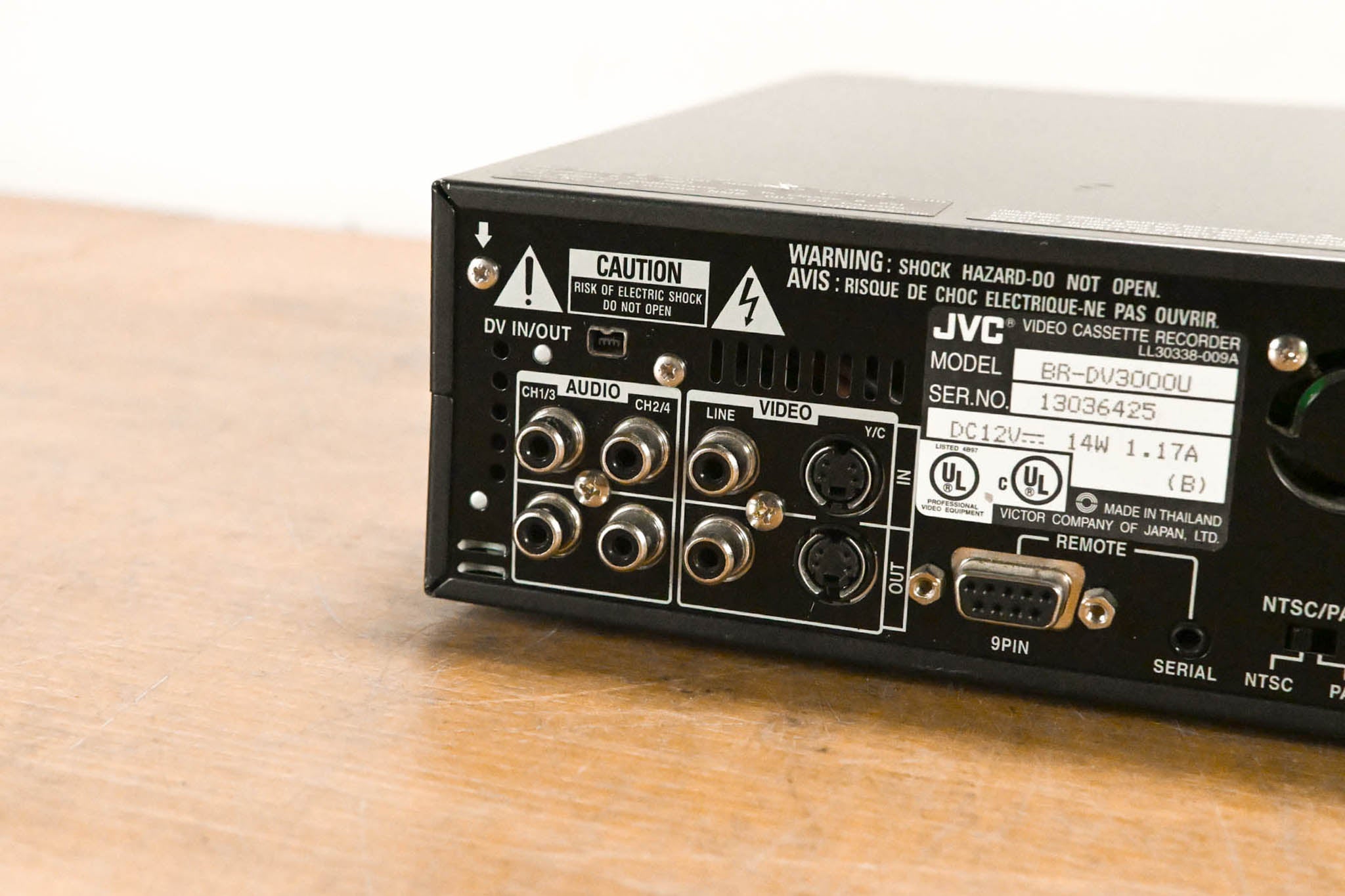 JVC BR-DV3000U MiniDV / DVCAM Video Deck (NO POWER SUPPLY)