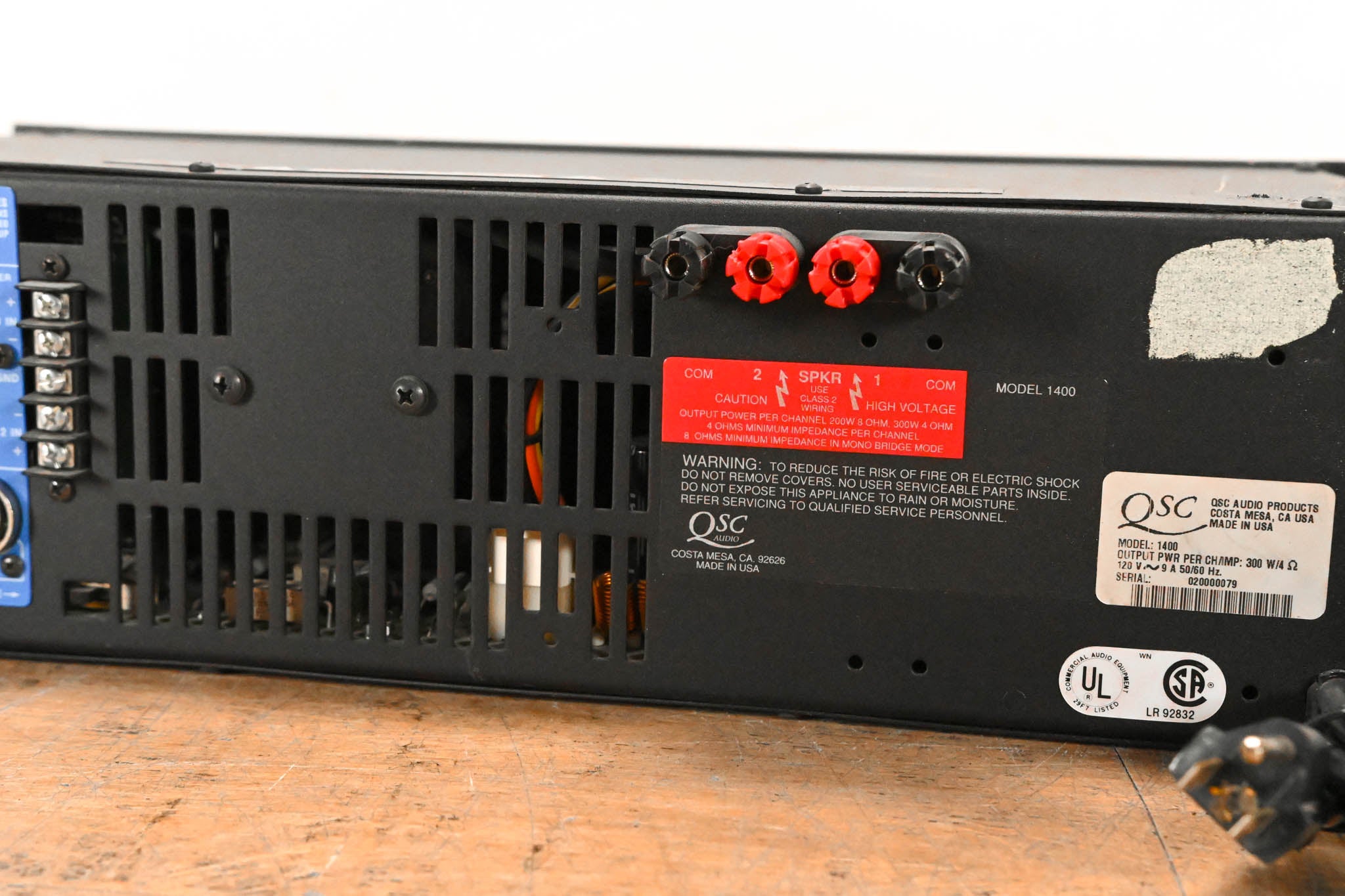 QSC Model 1400 2-Channel Power Amplifier