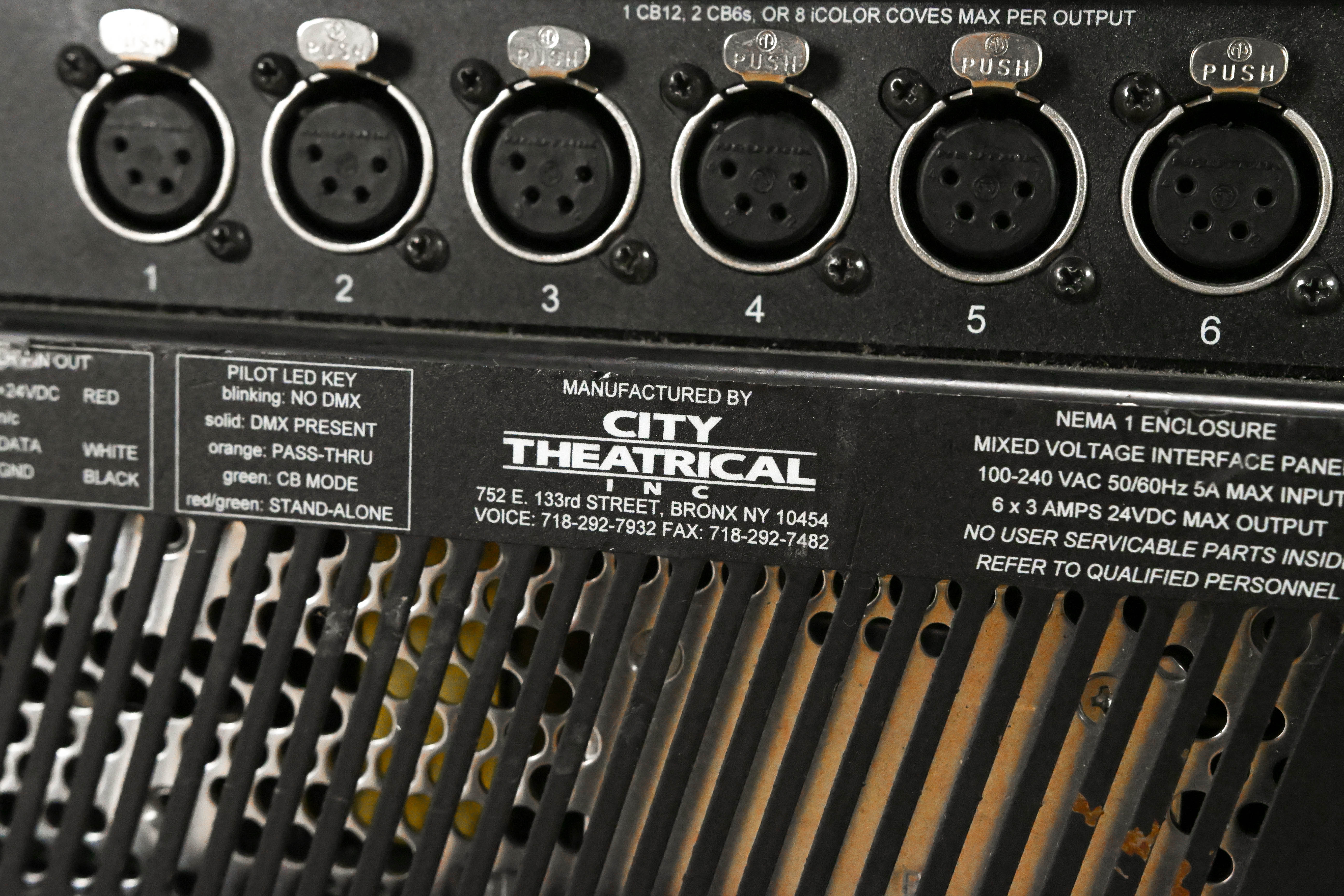 City Theatrical PDS-375-TR Touring ColorBlast Power/Data Supply