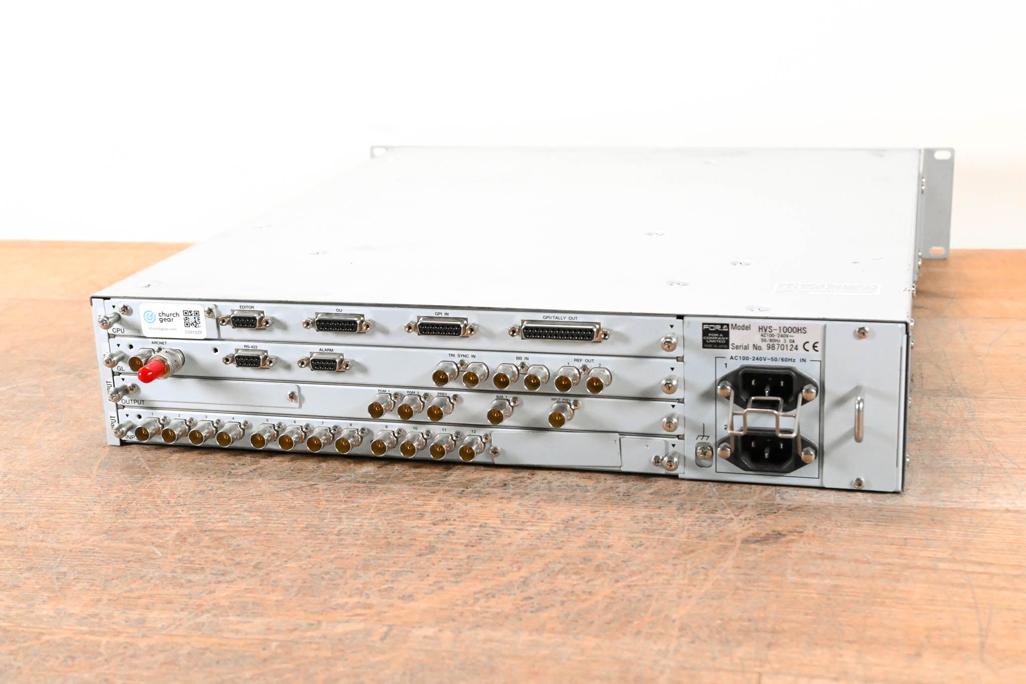 For.A HVS-1000HS 1 M/E HANABI HD/SD Digital Video Switcher CG01DZ9