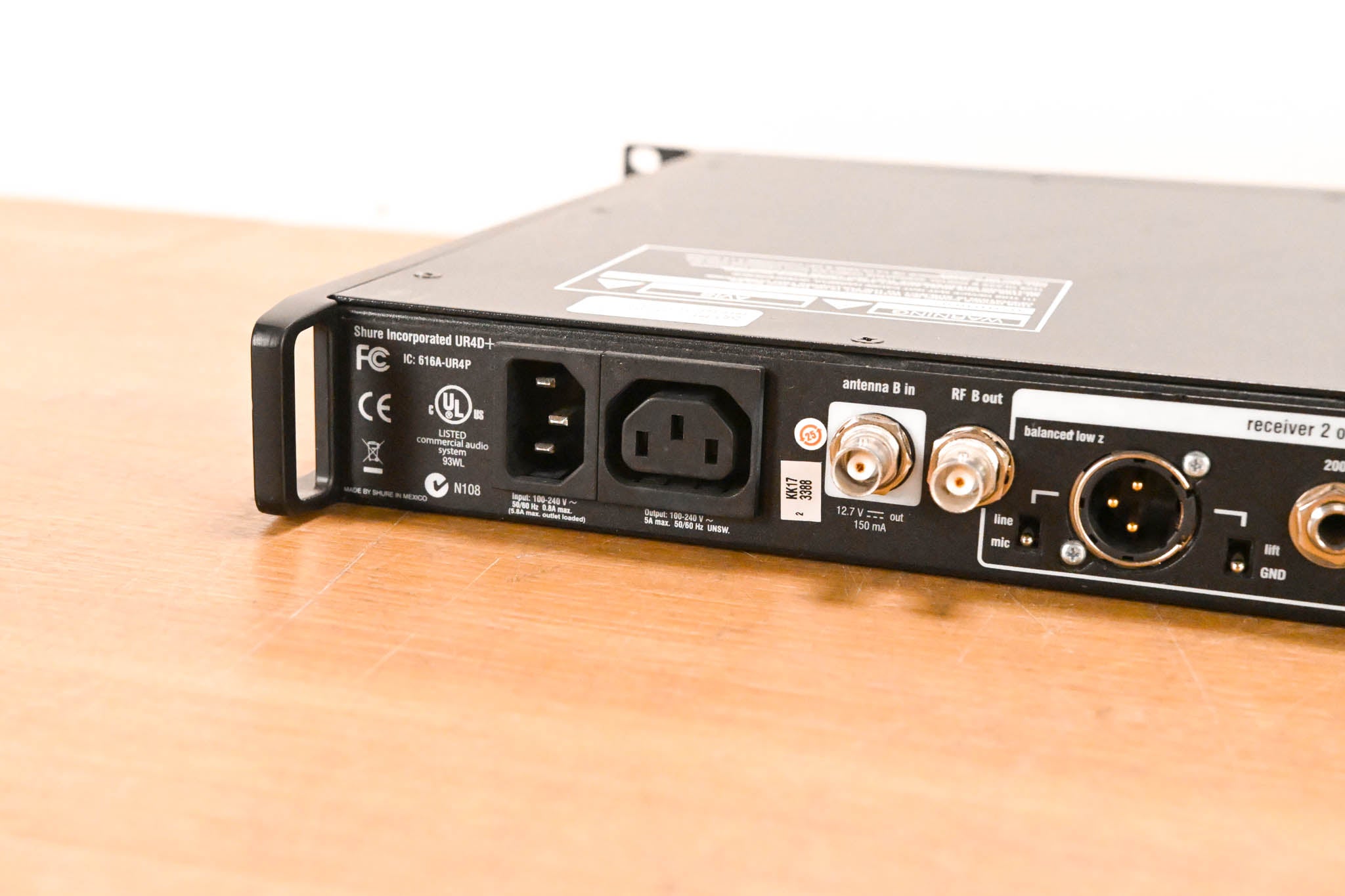 Shure UR4D+ Dual Wireless Receiver with two UR1 Bodypacks - G1 Band