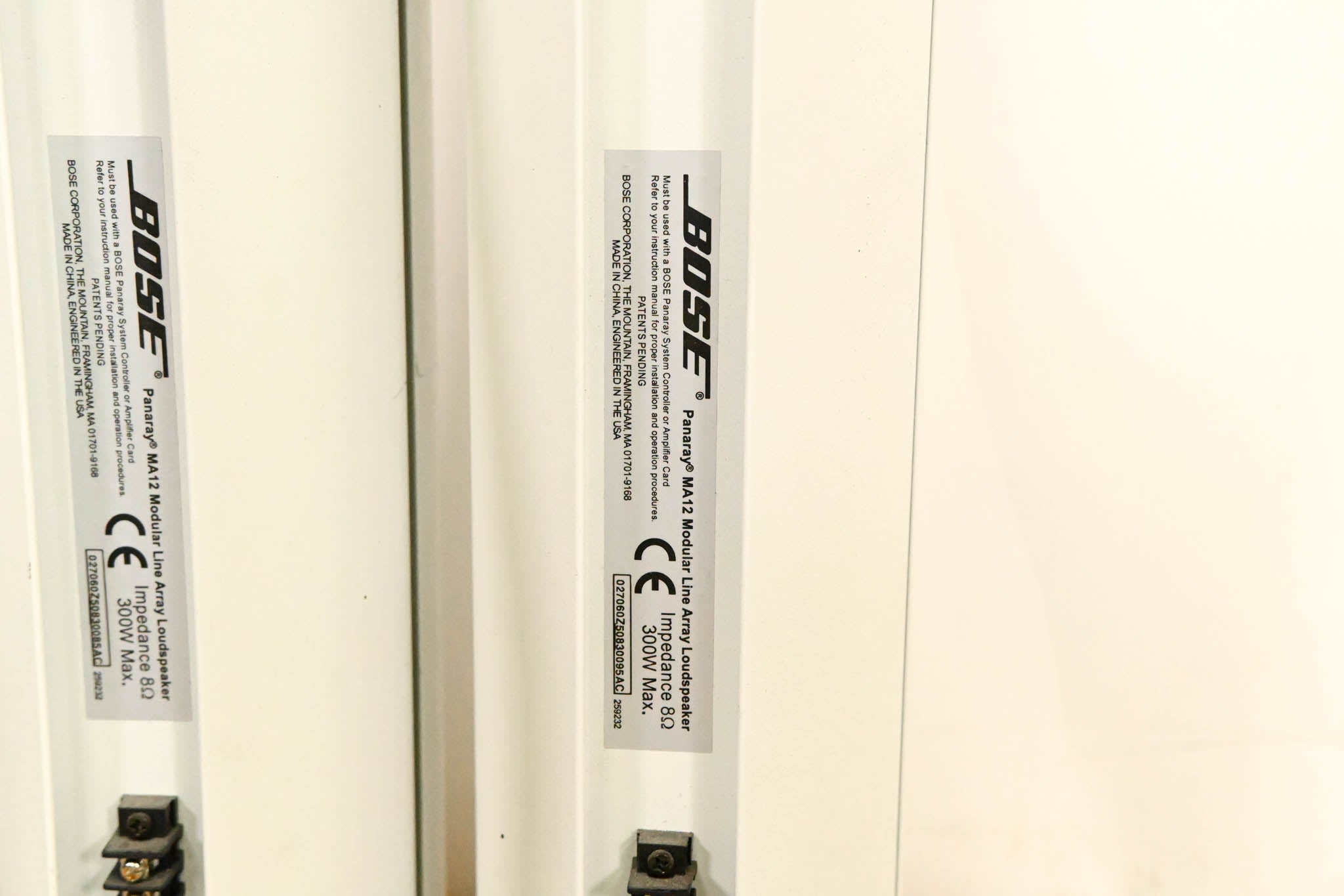 Bose Panaray MA12 Modular Column Array Loudspeaker (PAIR)