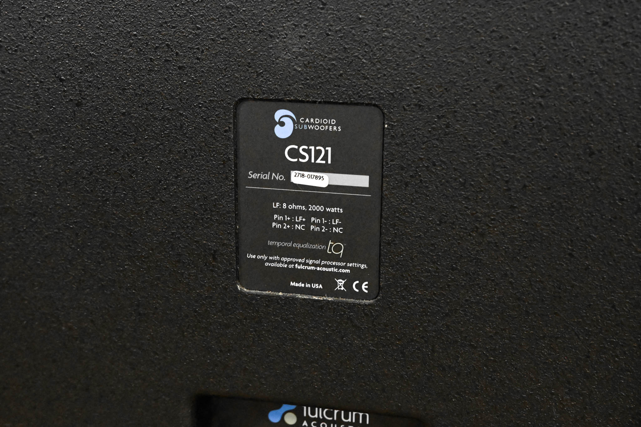 Fulcrum Acoustic CS121 21″ Subcardioid Subwoofer
