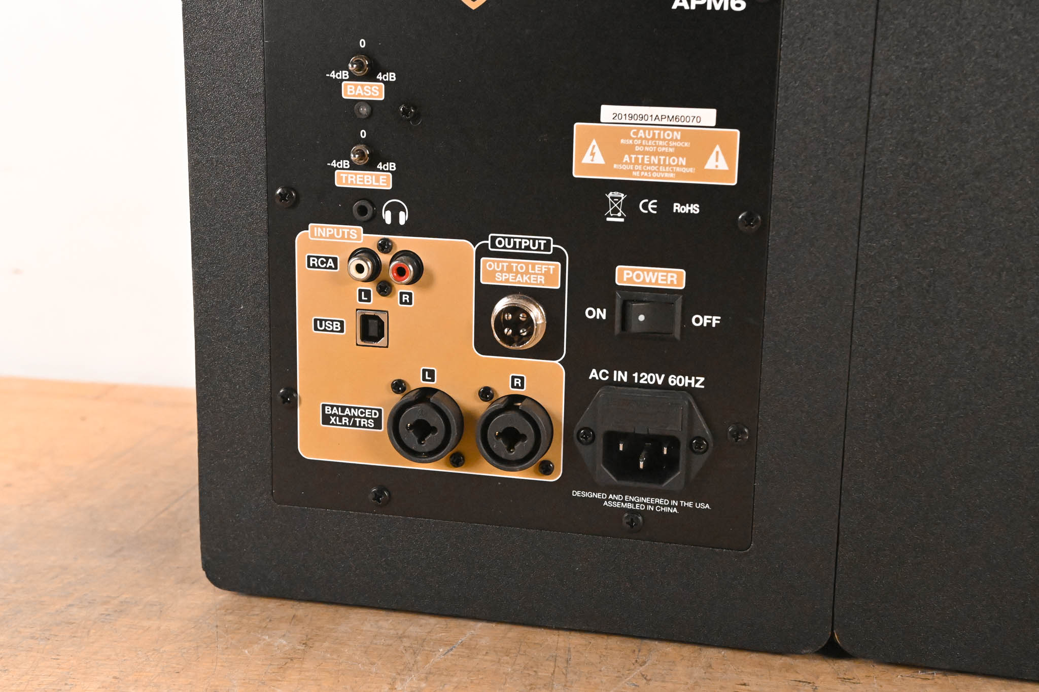 Rockville APM6W 6.5" Bi-Amped Studio Monitor, 350W Peak (PAIR)