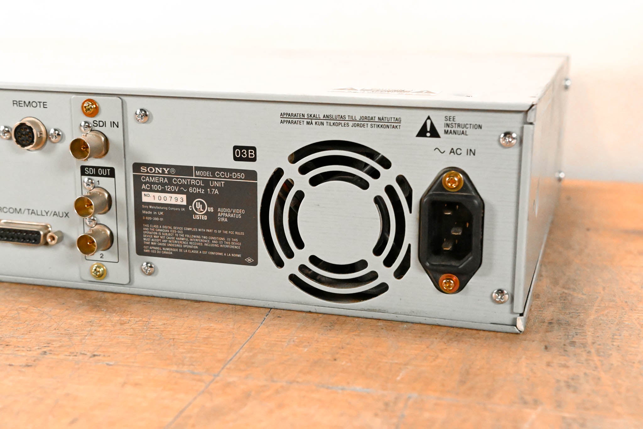 Sony CCU-D50 Camera Control Unit