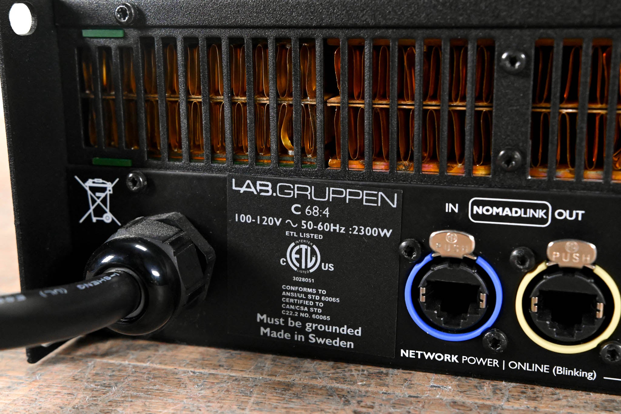 Lab Gruppen C 68:4 6800W Four-Channel Power Amplifier