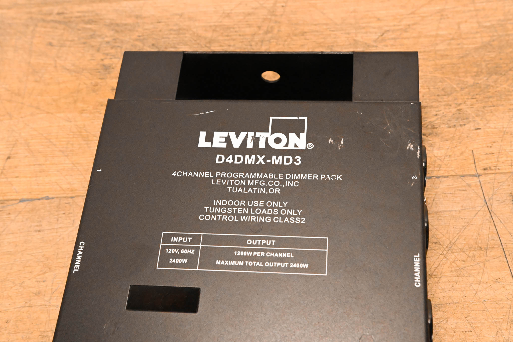 Leviton D4DMX-MD3 4-Channel Programmable Dimmer Pack