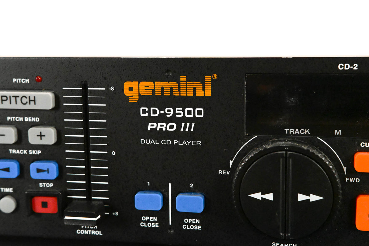 Gemini CD-9500 Pro III Dual CD Player with Controller
