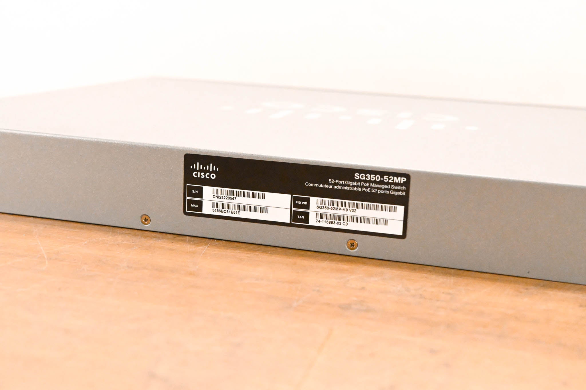 Cisco SG350-52MP 52-Port Gigabit PoE Managed Switch