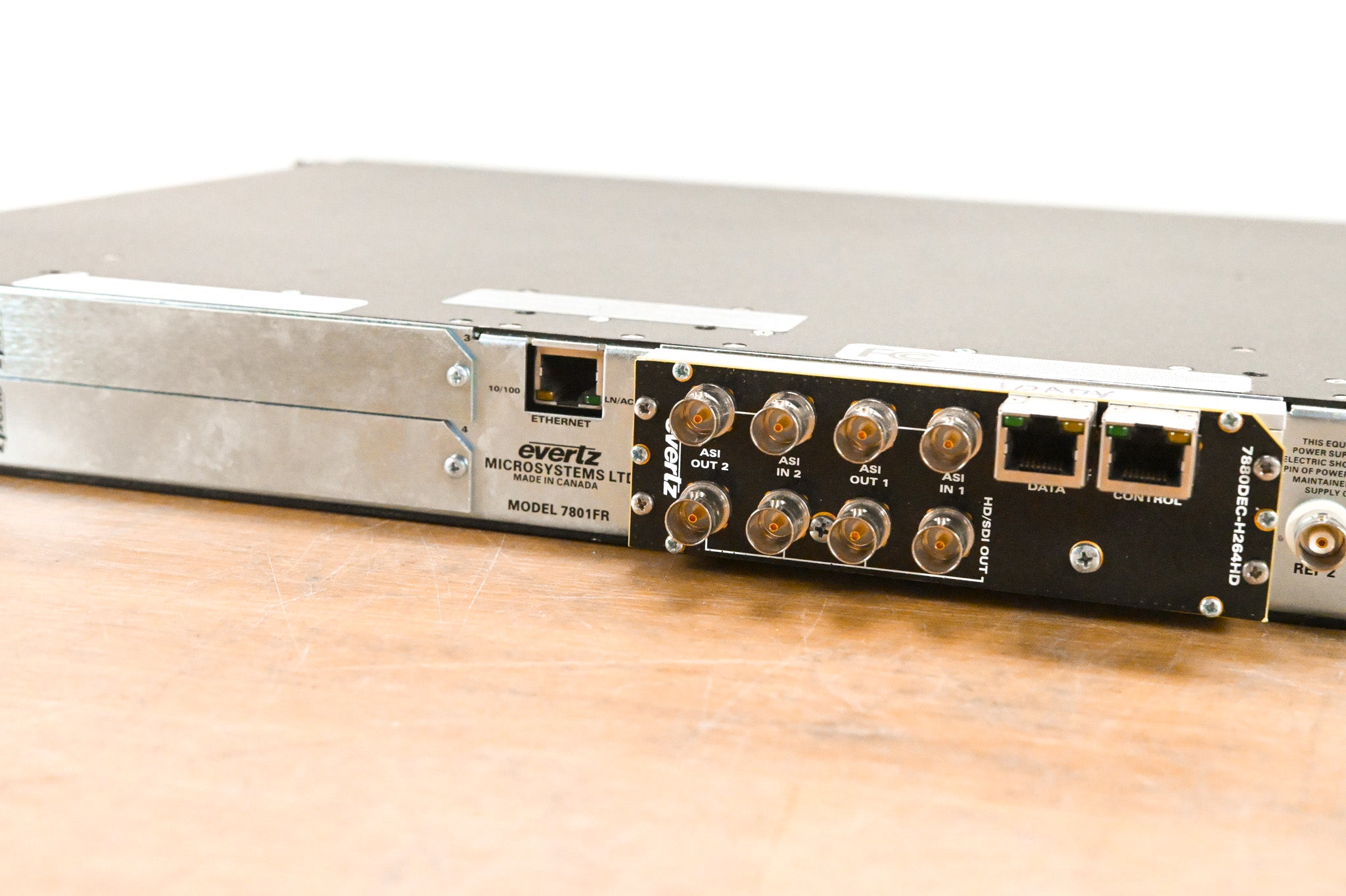 Evertz 7801FR 1RU Rack-Mountable Multiframe with Cards