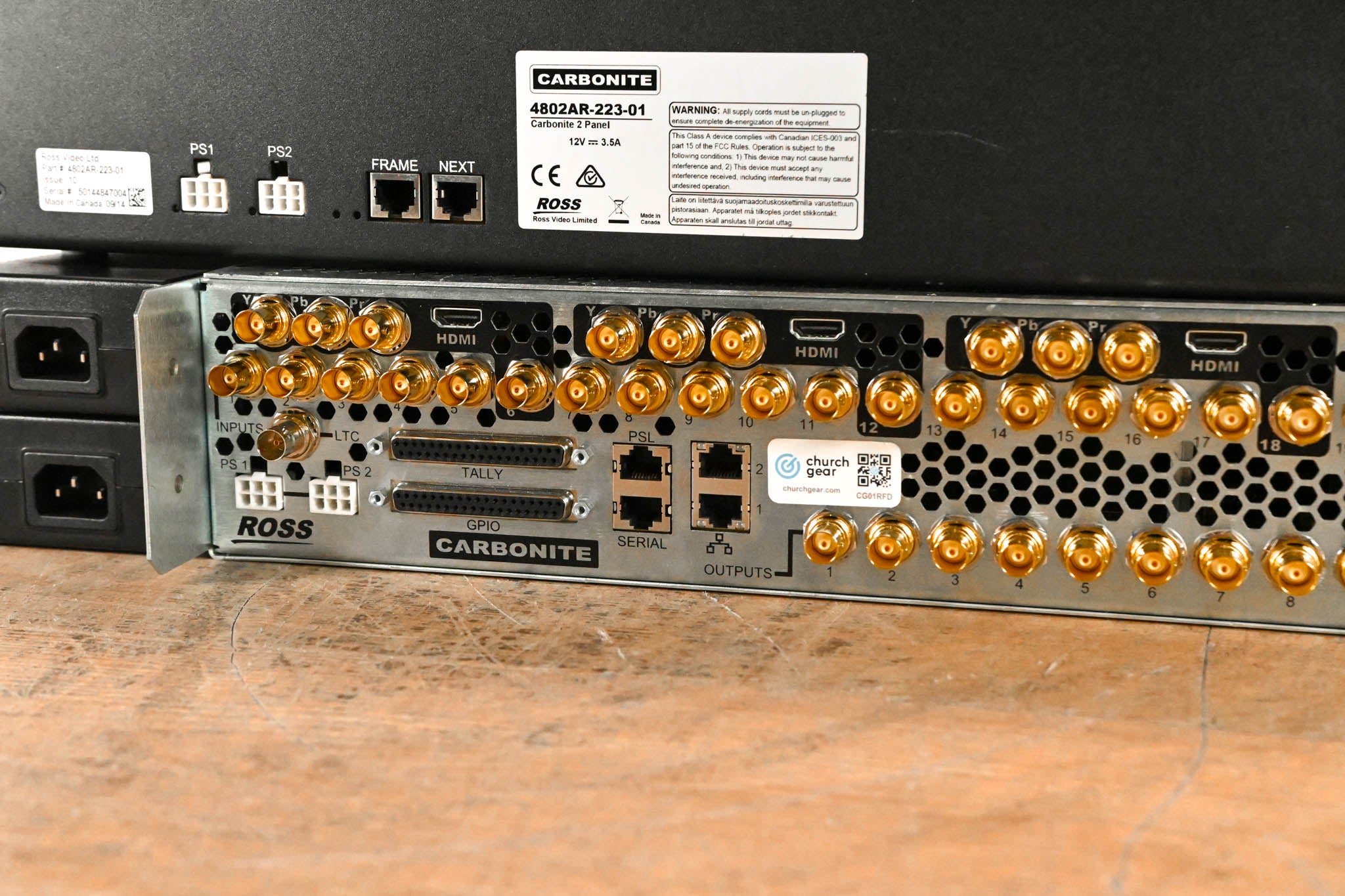 Ross Carbonite MultiMedia Frame 1 M/E Video Switcher w/Carbonite 2 Panel