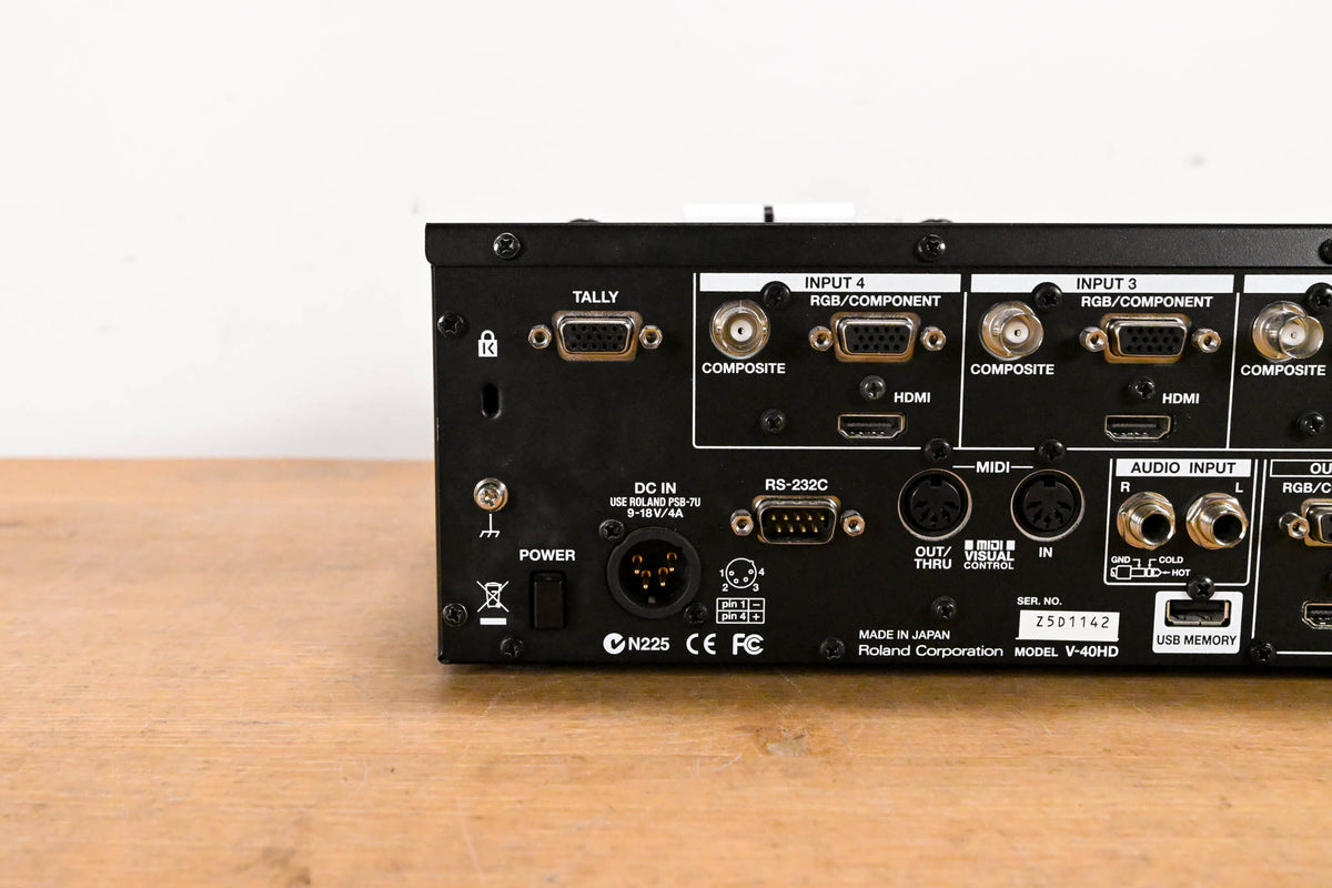 Roland V-40HD Multi-Format Video Switcher (NO POWER SUPPLY)