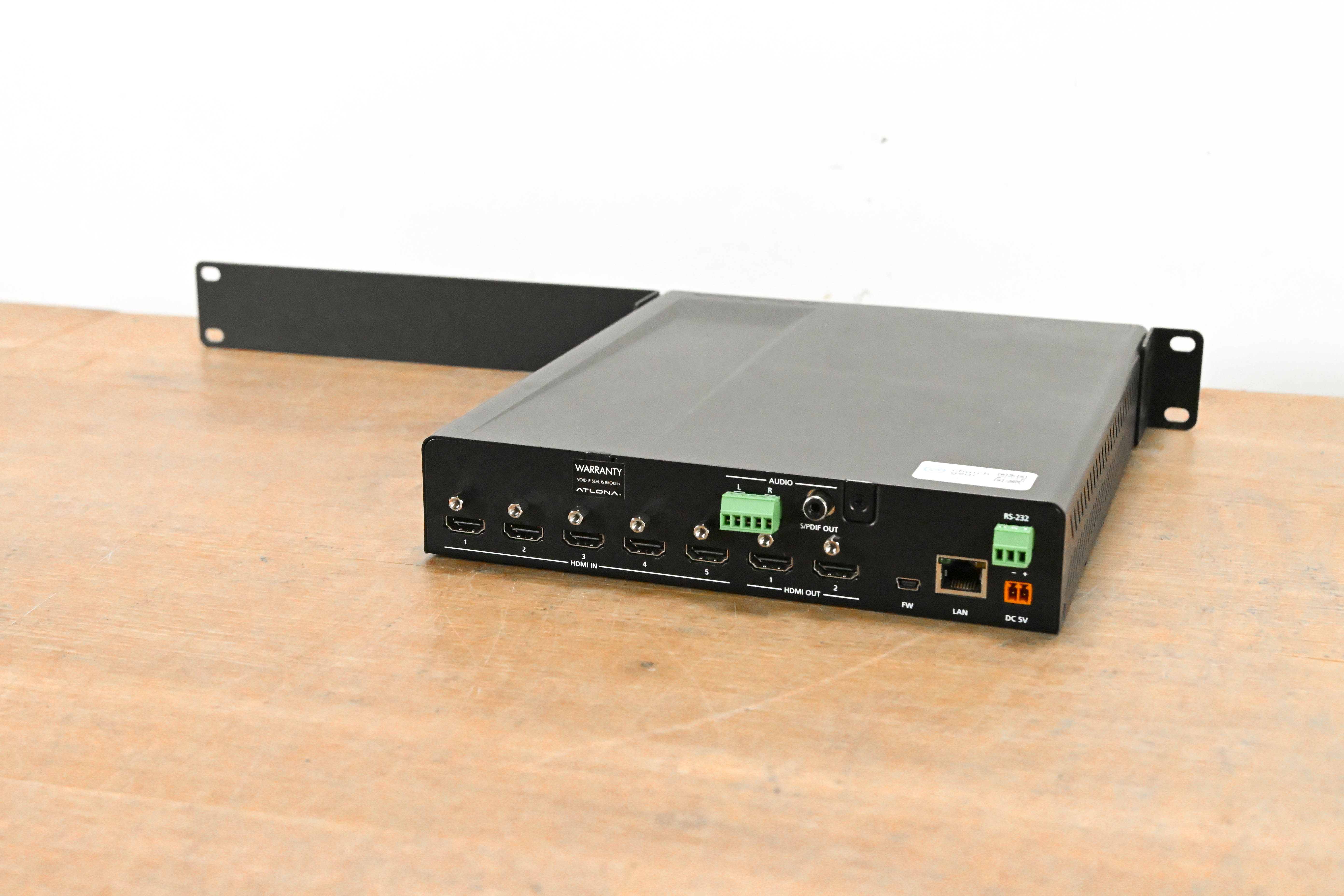 Atlona AT-UHD-SW-52 5x2 HDMI Switcher with Control (NO POWER SUPPLY)