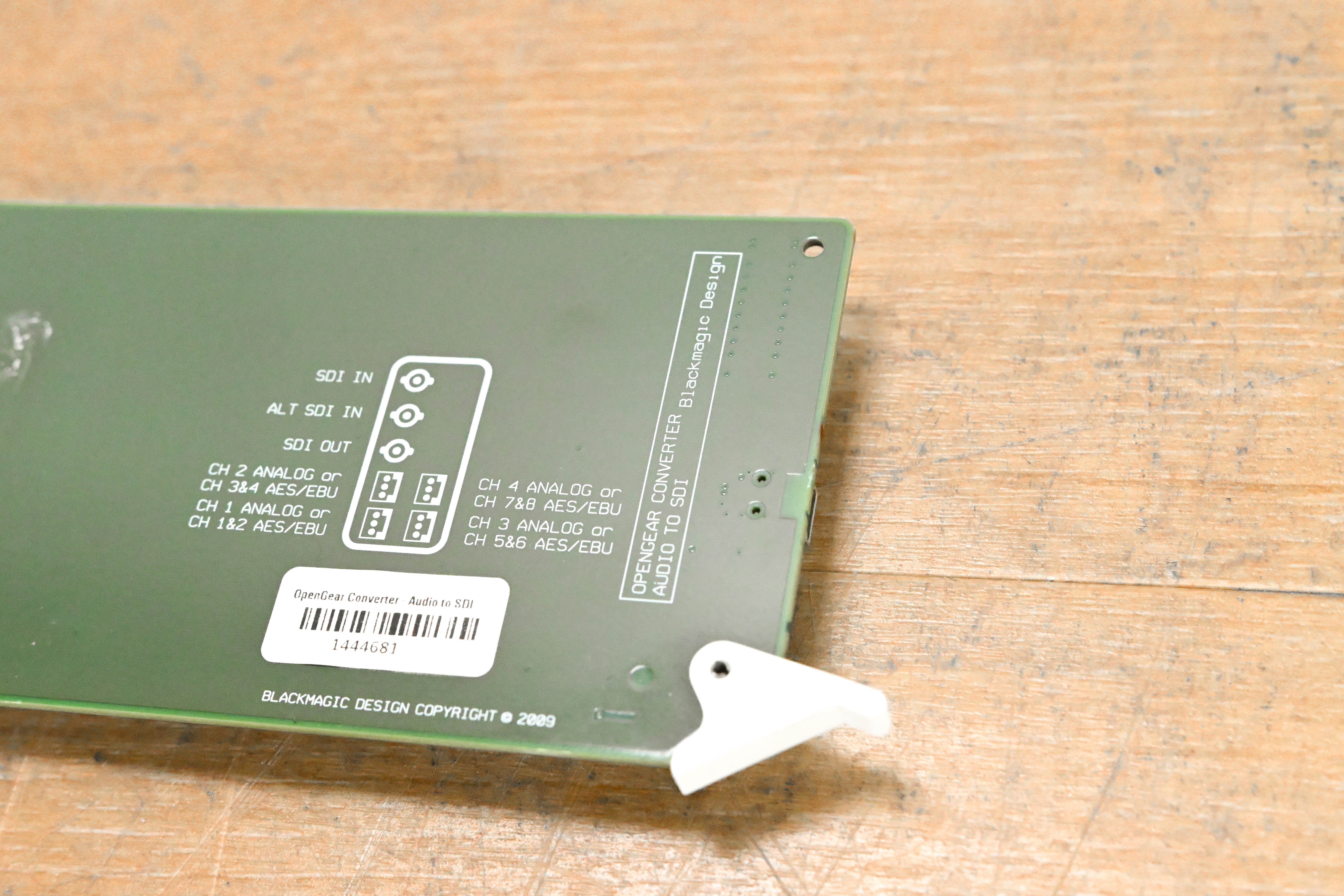 Blackmagic Design OpenGear Converter - Audio to SDI