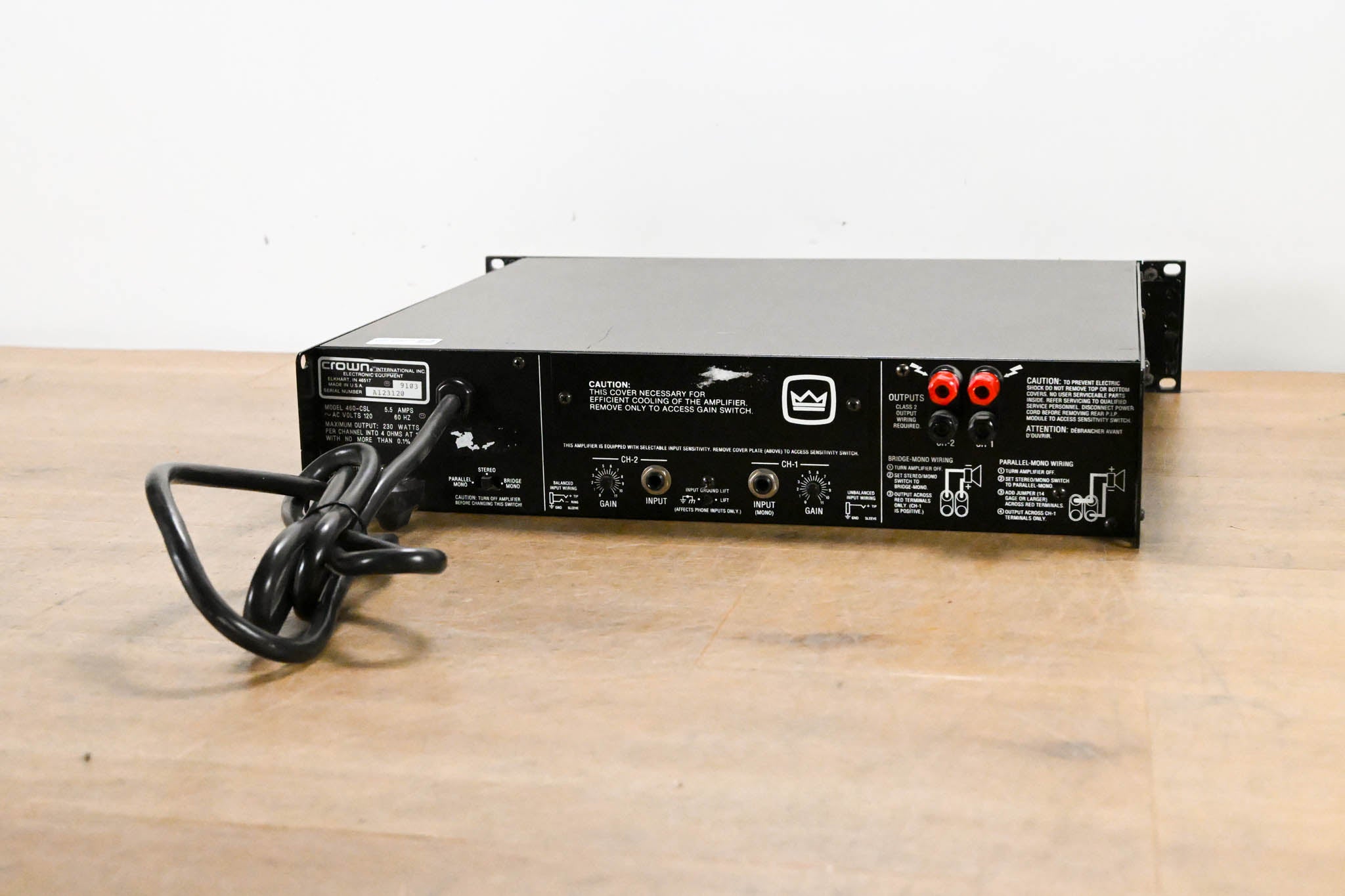 Crown 460 CSL 2-Channel Power Amplifier