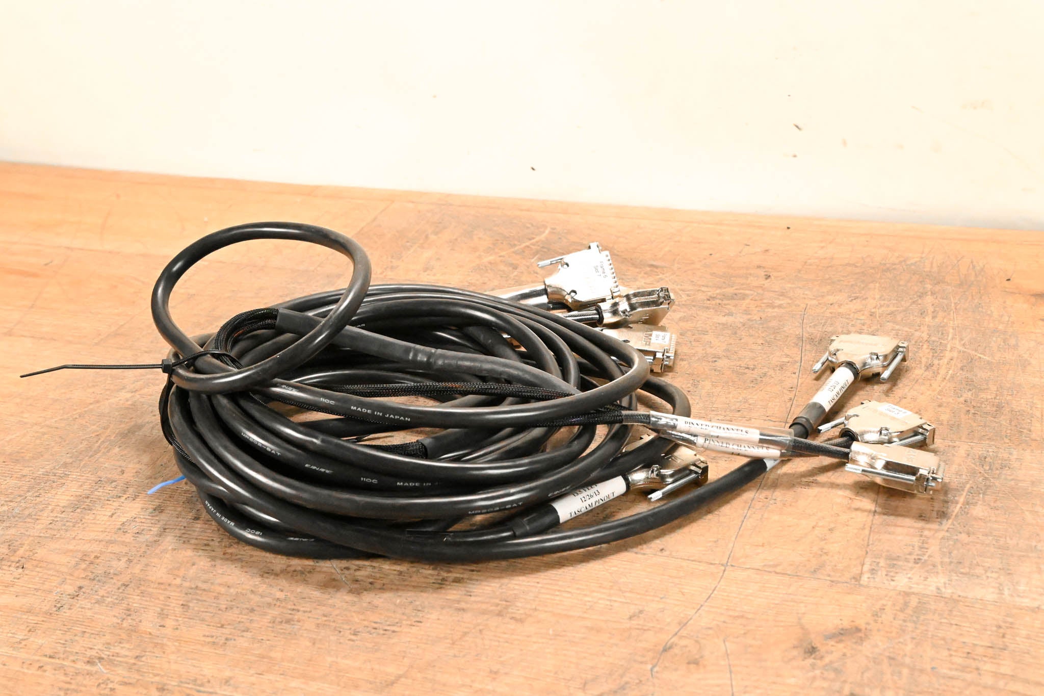 Unbranded DB25IM to (2)DB25IM TASCAM Pinout - 13.5' (Pack of 3)