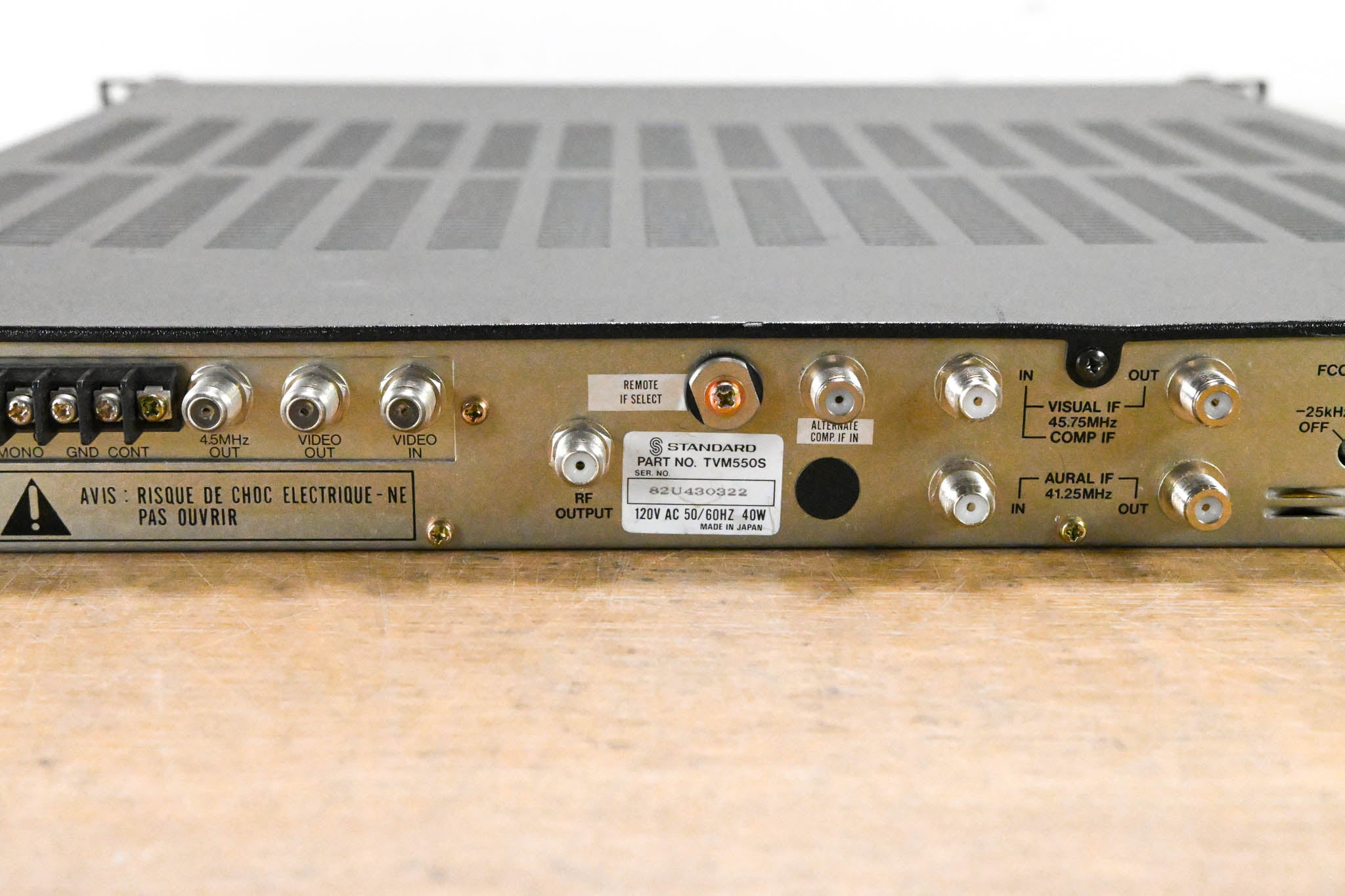 Standard TVM 550 TV/CATV Modulator w/ CSG60 BTSC Stereo Generator