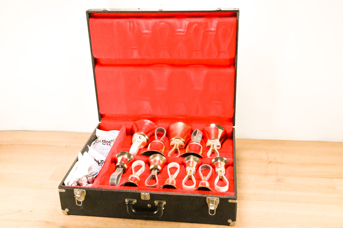 Malmark Three Octave Handbell Set (C4-C7) - 37 Bells w/ 4 Cases