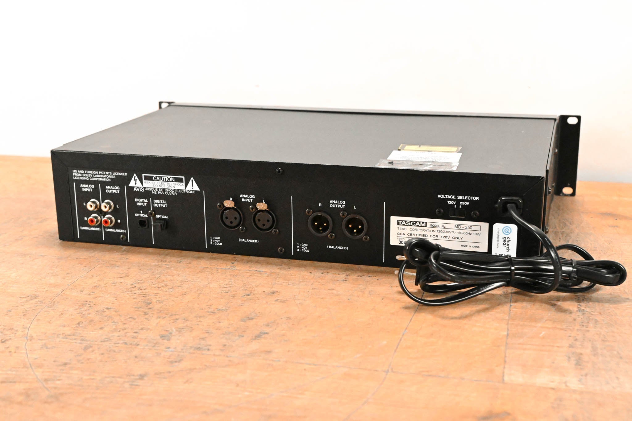 TASCAM MD-350 MiniDisc Recorder/Player