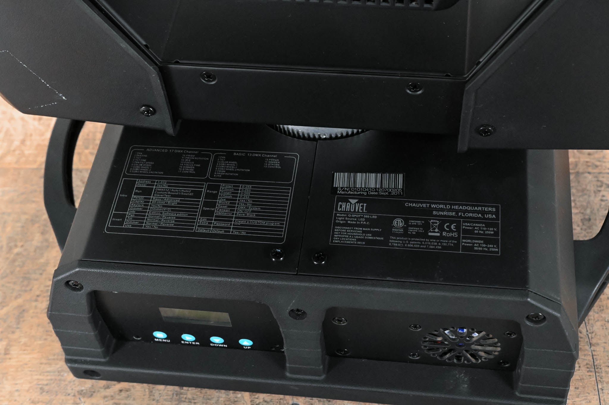 Chauvet Q-Spot 560-LED 3 x 60W LED Moving Yoke Fixture