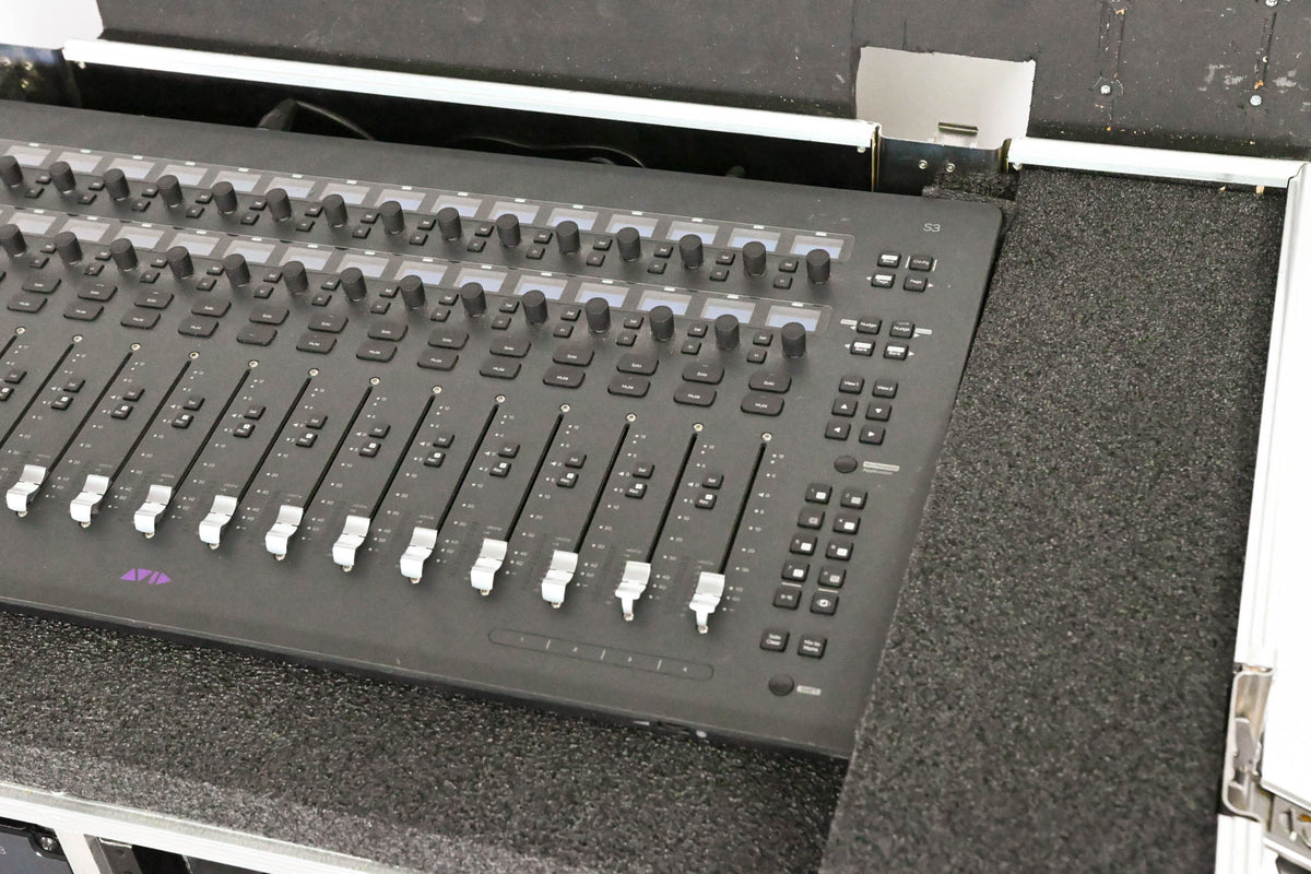 AVID S3 16-Fader Control Surface w/ E3 Engine and Road Case