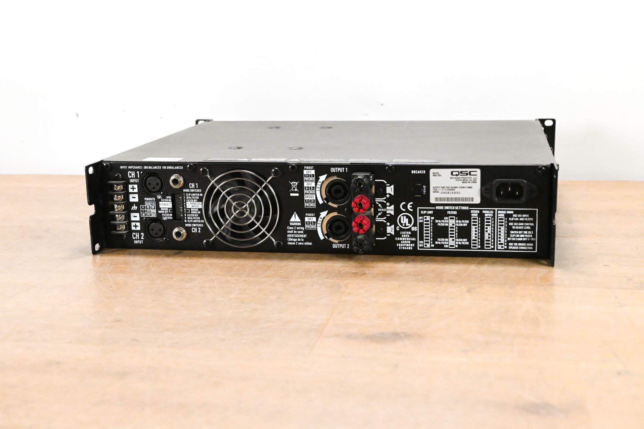 QSC RMX850 2-Channel Power Amplifier