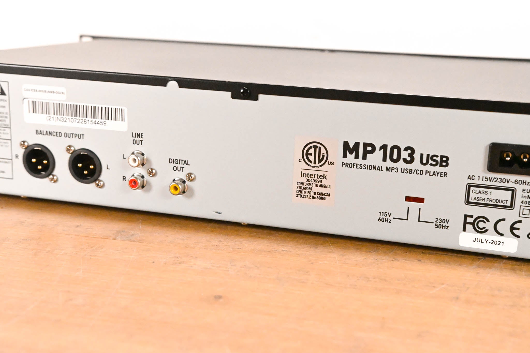 Numark MP103USB Professional MP3 USB/CD Player