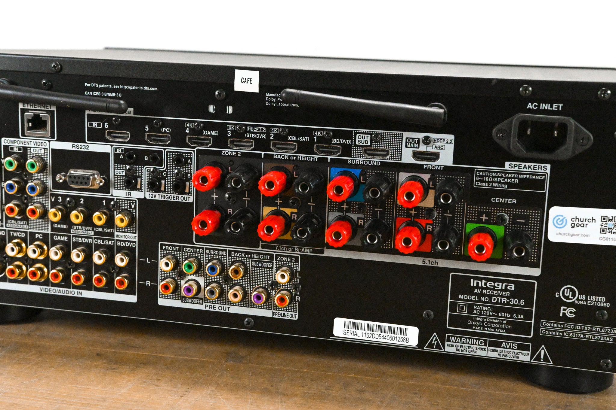 Integra DTR-30.6 7.2-Channel Network A/V Receiver