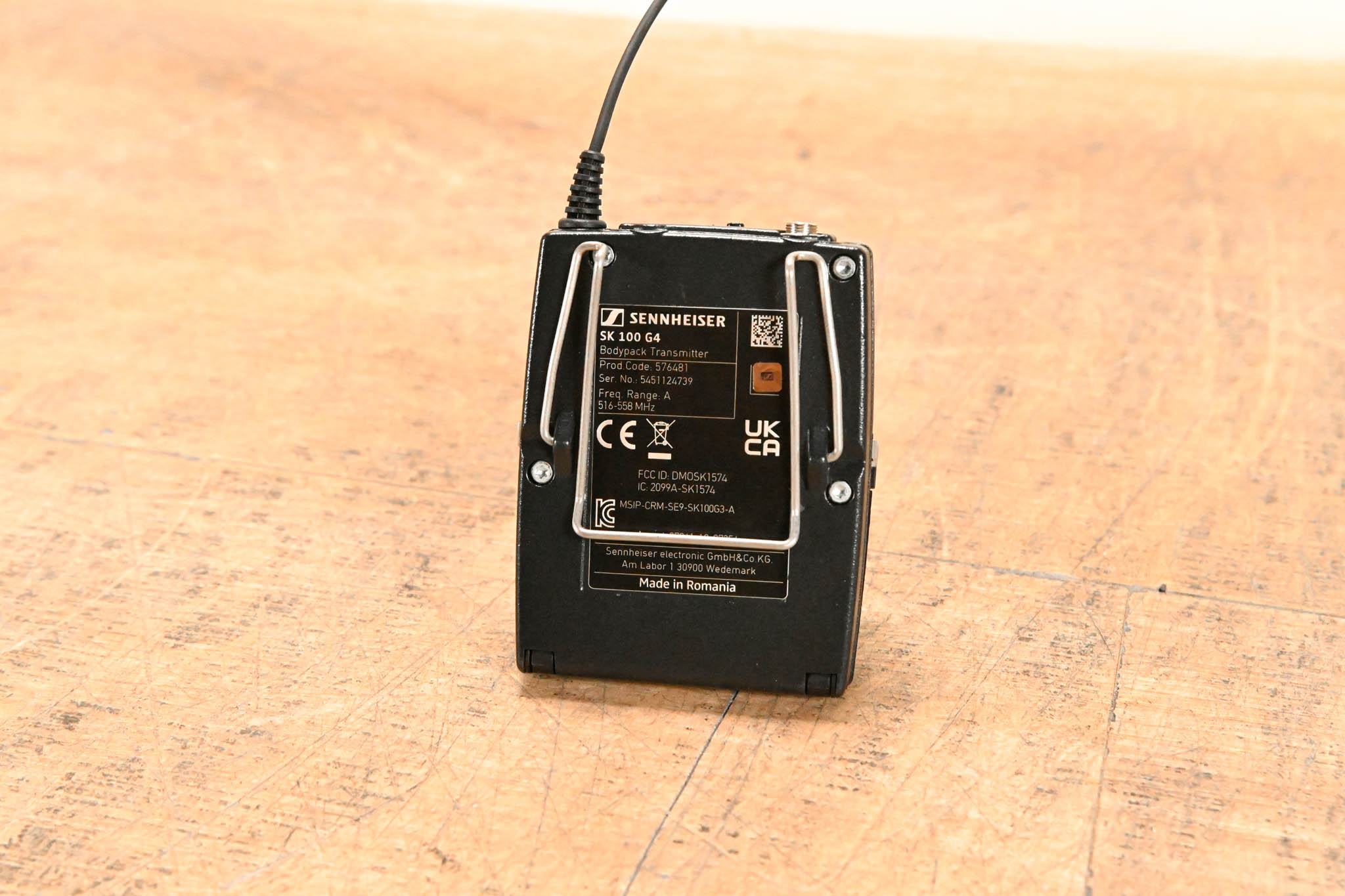 Sennheiser SK 100 G4 Wireless Bodypack Transmitter A Range: 516-558 MHz