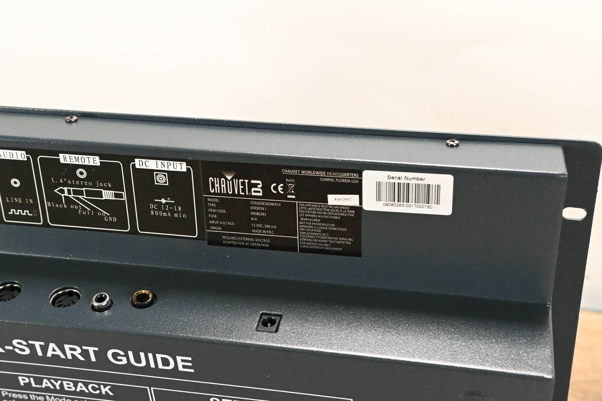 Chauvet Stage Designer 50 48-Channel Dimming Console (NO POWER SUPPLY)