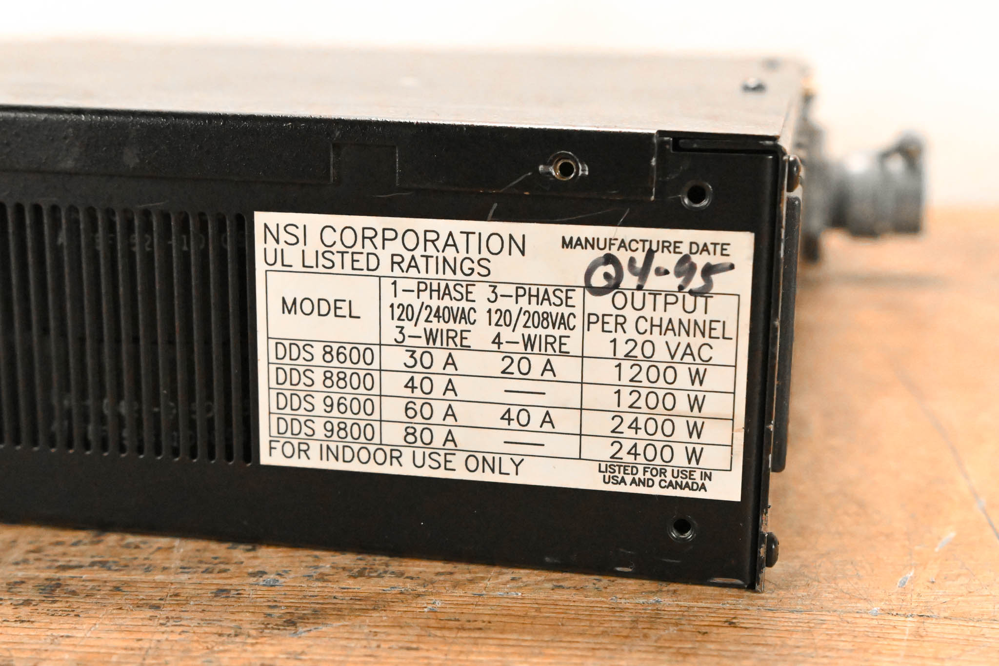 NSI DDS 9800 8-Channel Digital Dimming System