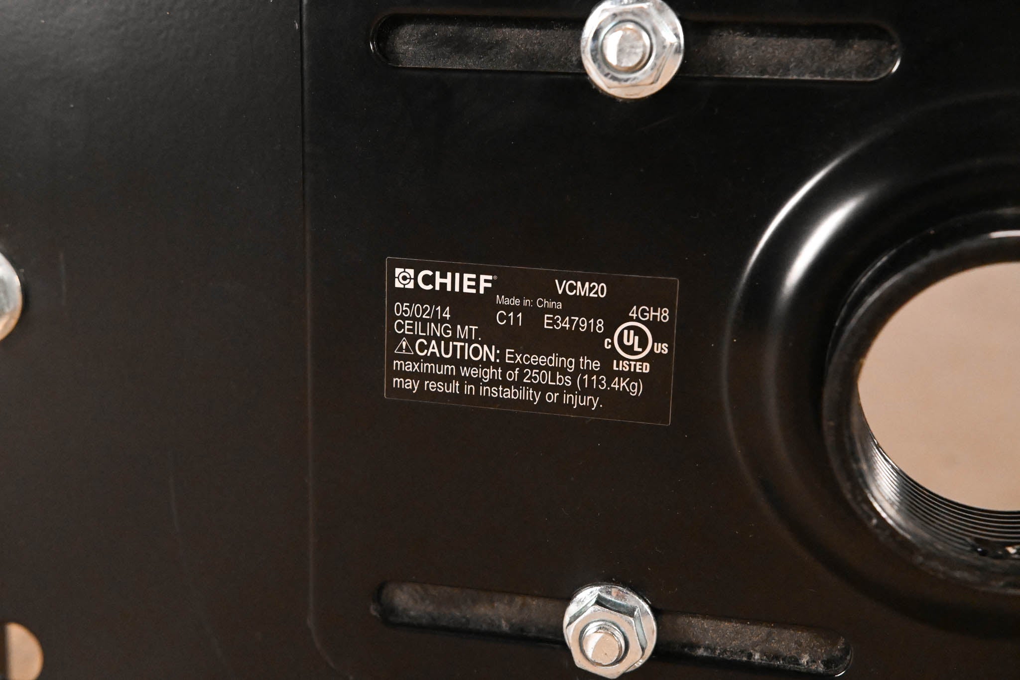 Chief VCM-20 Heavy Duty LCD/CRT Projector Ceiling Mount