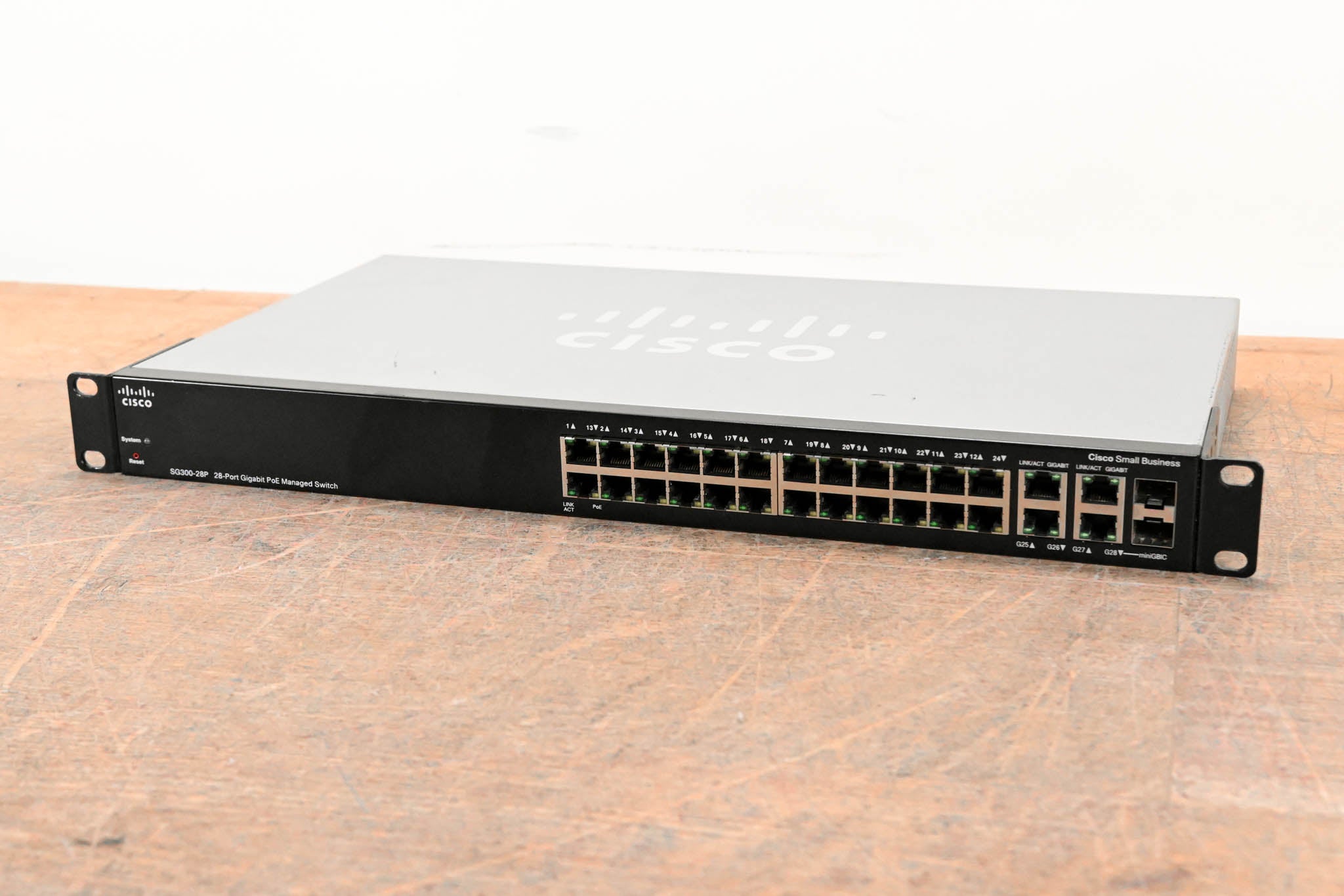 Cisco SG300-28P 28-Port Gigabit PoE Managed Switch