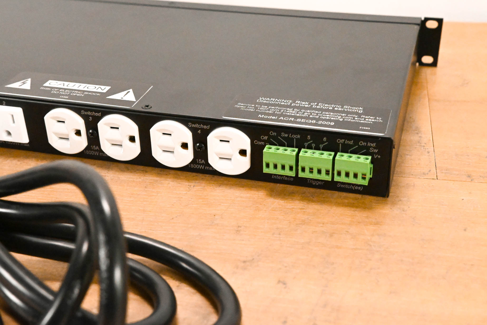 Lowell ACR-SEQ6-2009 15A Rackmount Power Sequencer w/ 9 Outlets & RPC