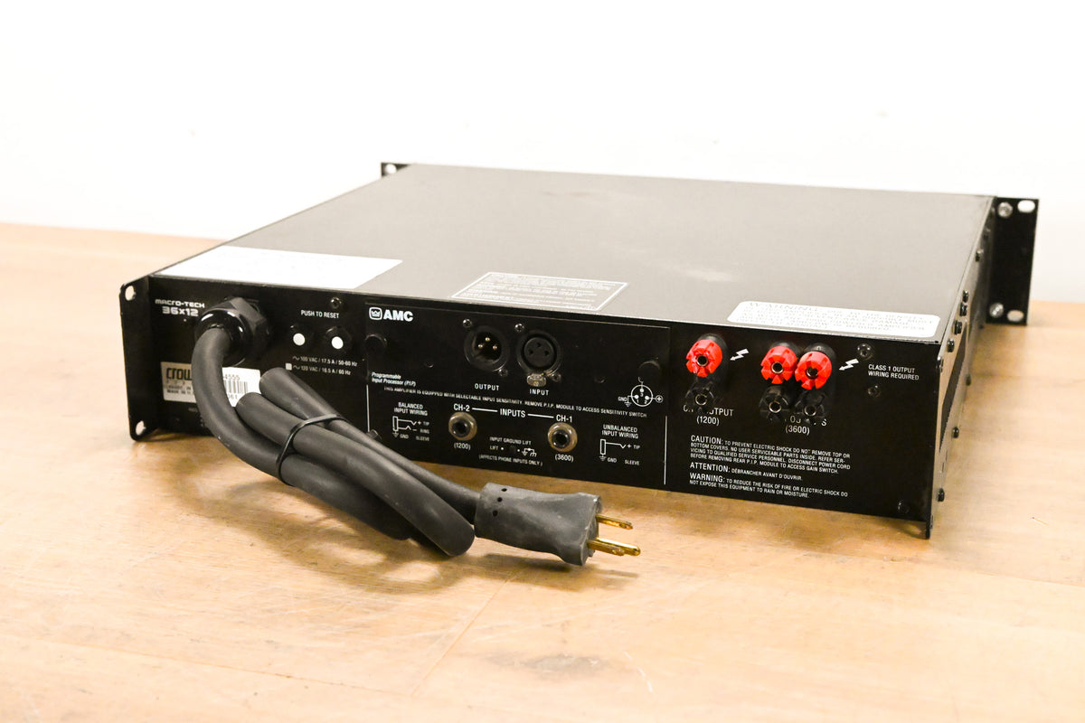 Crown Macro-Tech 36x12 2-Channel Power Amplifier
