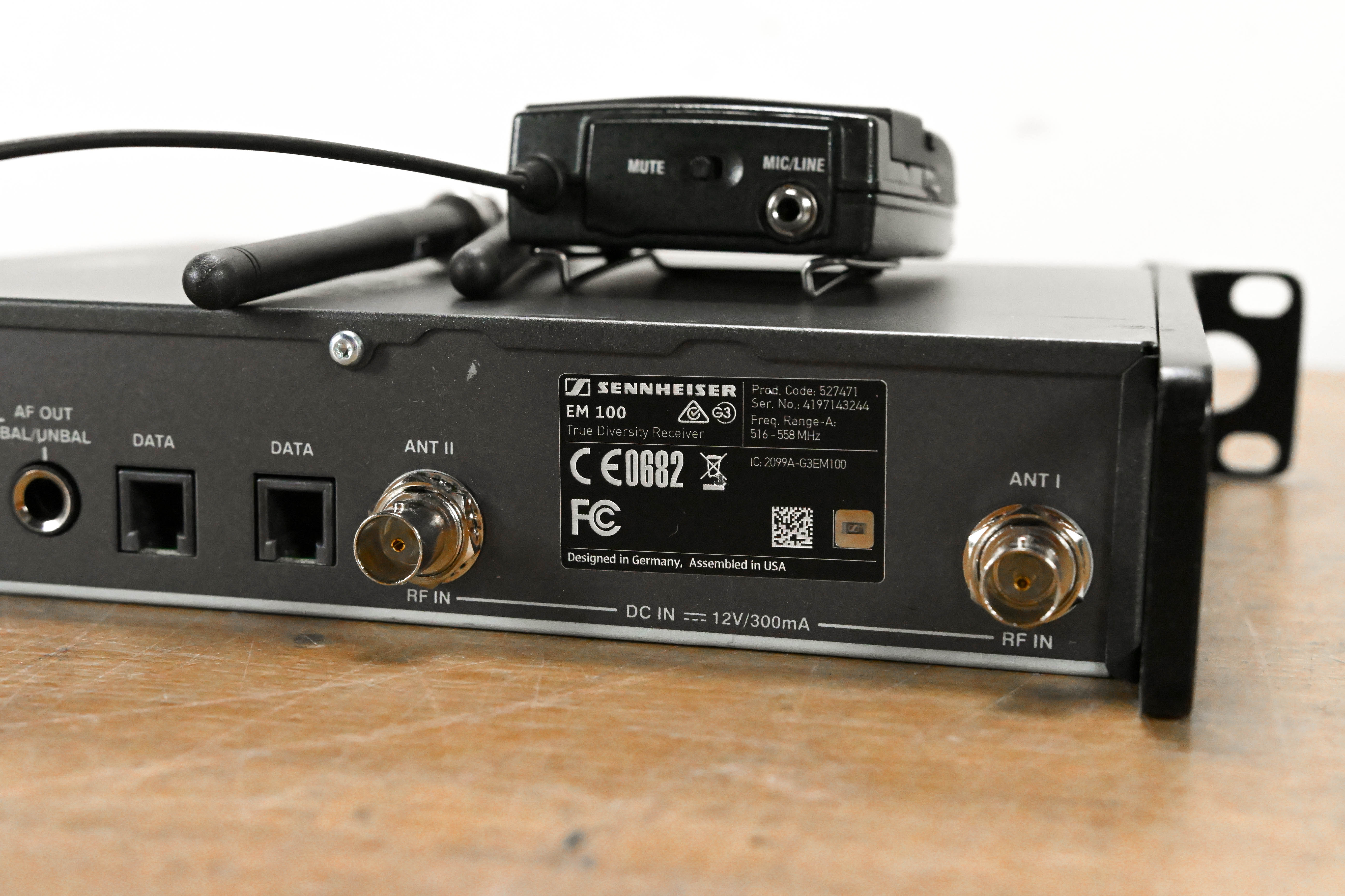 Sennheiser ew 100 G3 Bodypack Wireless System - A Range NO POWER SUPPLY