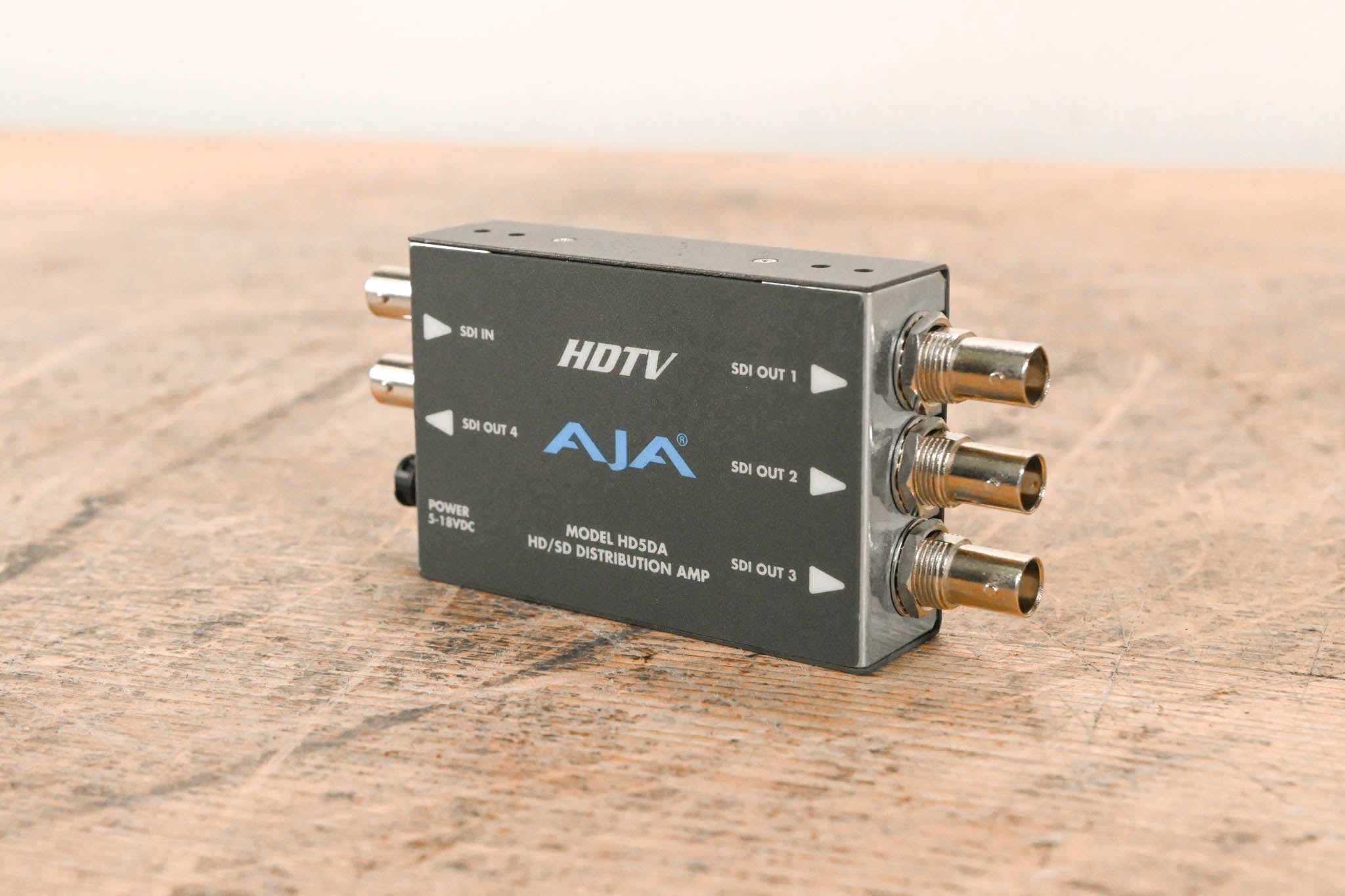 AJA HD5DA 1x4 HD/SD-SDI Distribution Amplifier/Repeater NO POWER SUPPLY