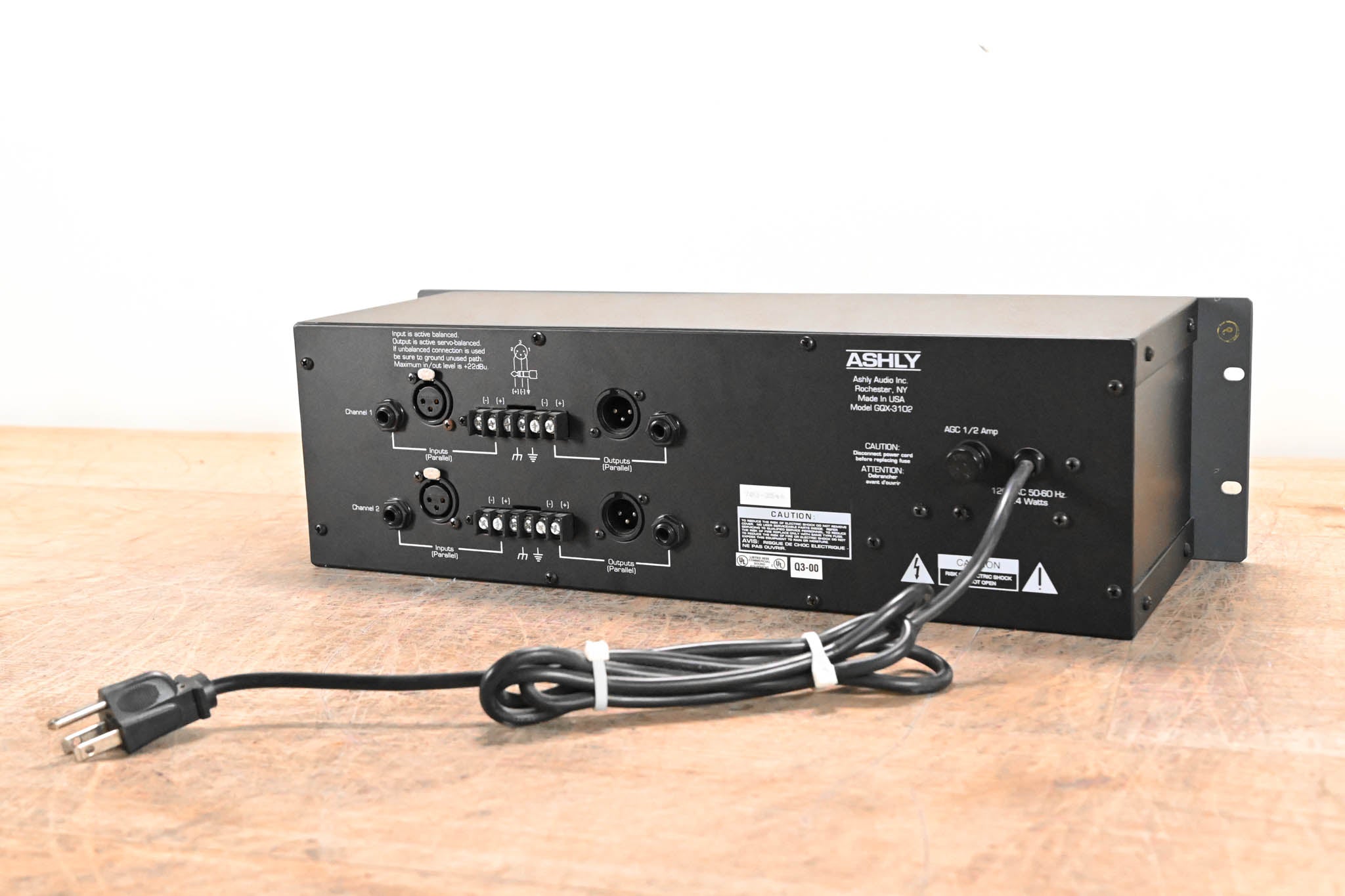 Ashly GQX-3102 2-Channel 31-Band Graphic Equalizer