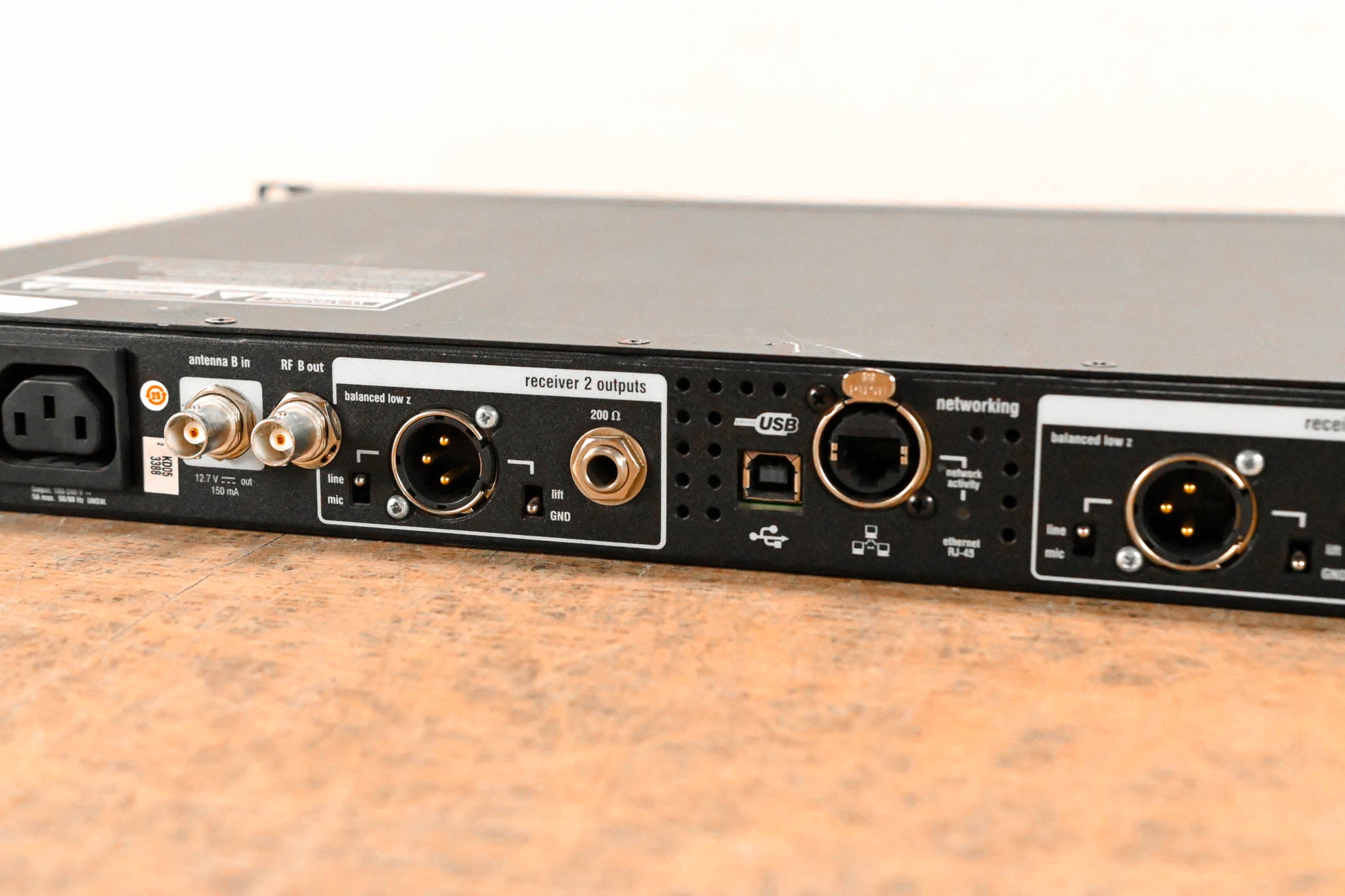 Shure UR4D+ Dual-Channel UHF Wireless Receiver - H4 Band: 518-578 MHz