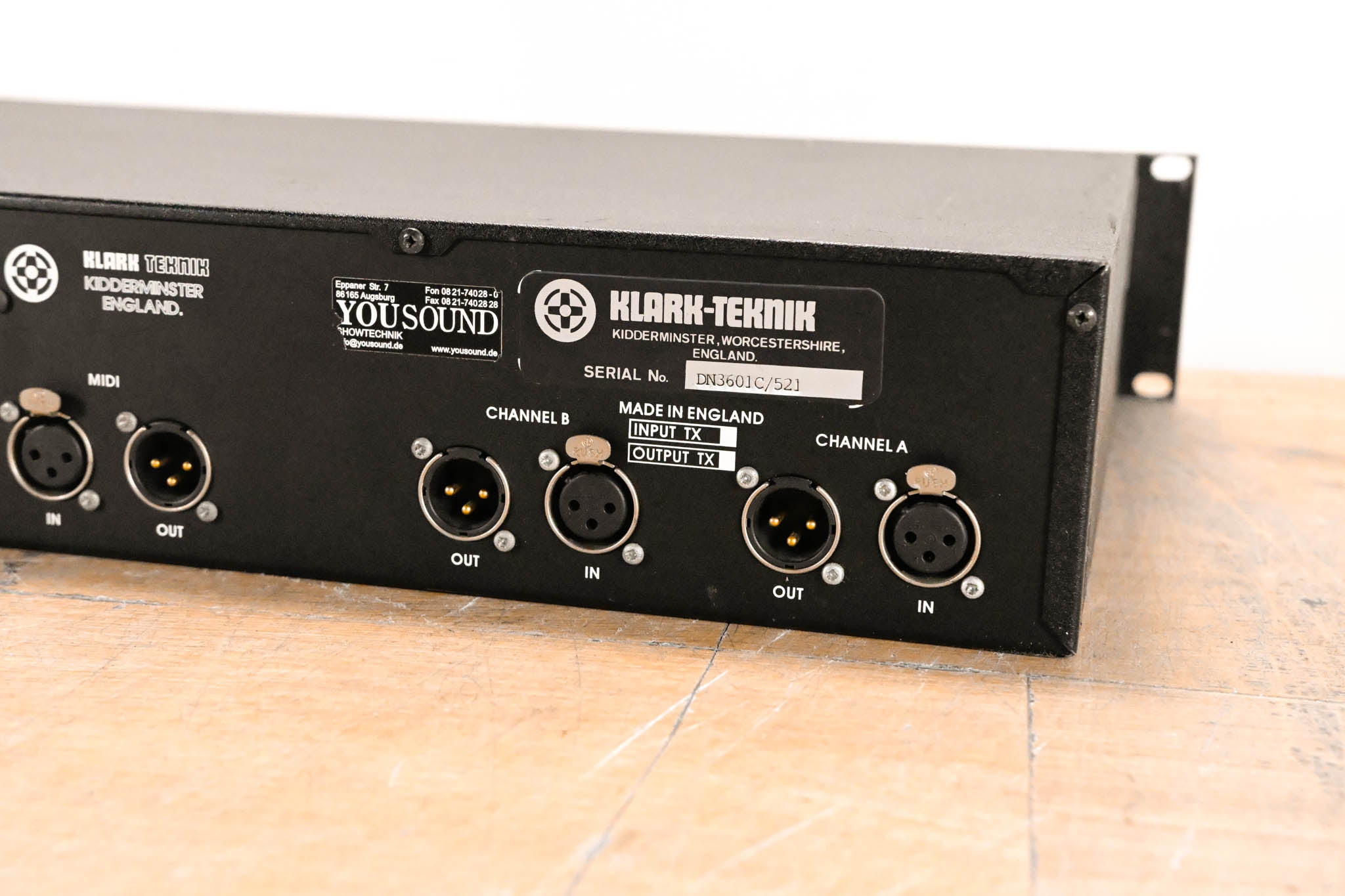 Klark Teknik DN3601 Programmable Slave Graphic Equalizer