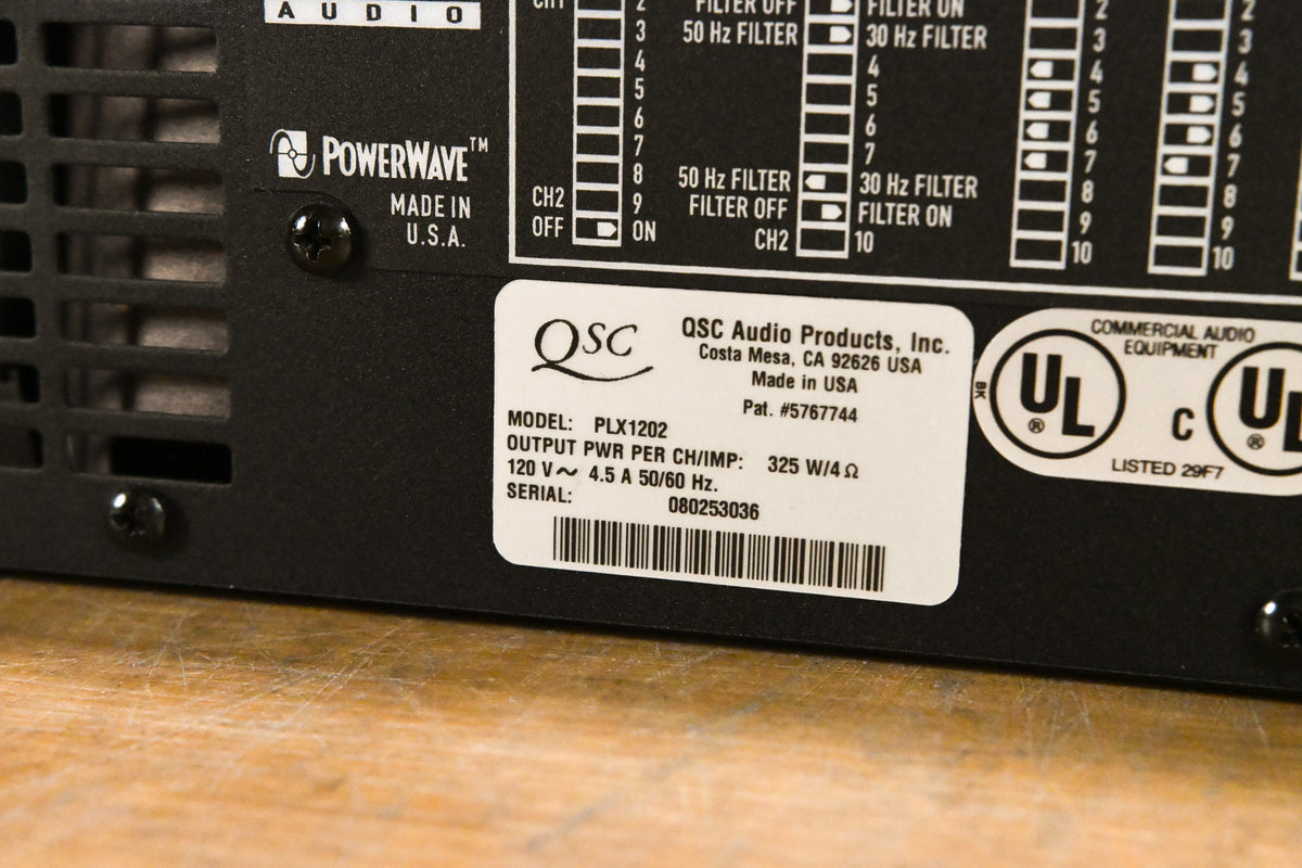QSC PLX1202 2-Channel Power Amplifier